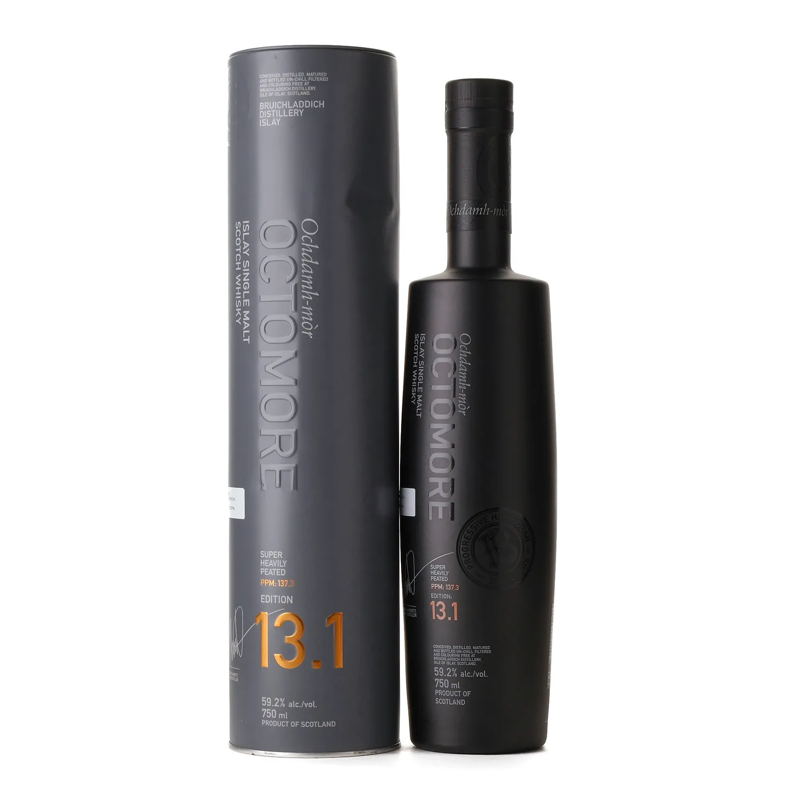 Octomore Edition 13.1 5 Year Old, Bourbon Cask, 2022, 59.2% whisky bottle