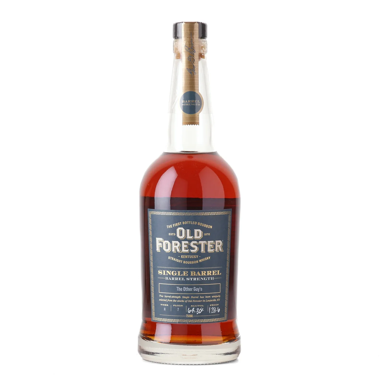 Old Forester Single Barrel Barrel Strength 'The Other Guy's', Bourbon Cask, 64.3% whisky bottle