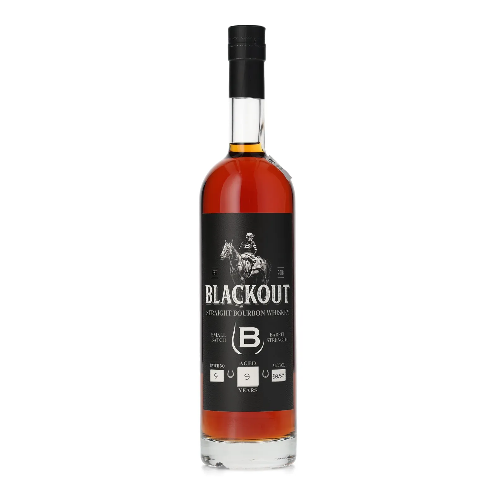 Blackout Small Batch No. Barrel Strength 9 Year Old, Batch No. 9, 58.5% whisky bottle