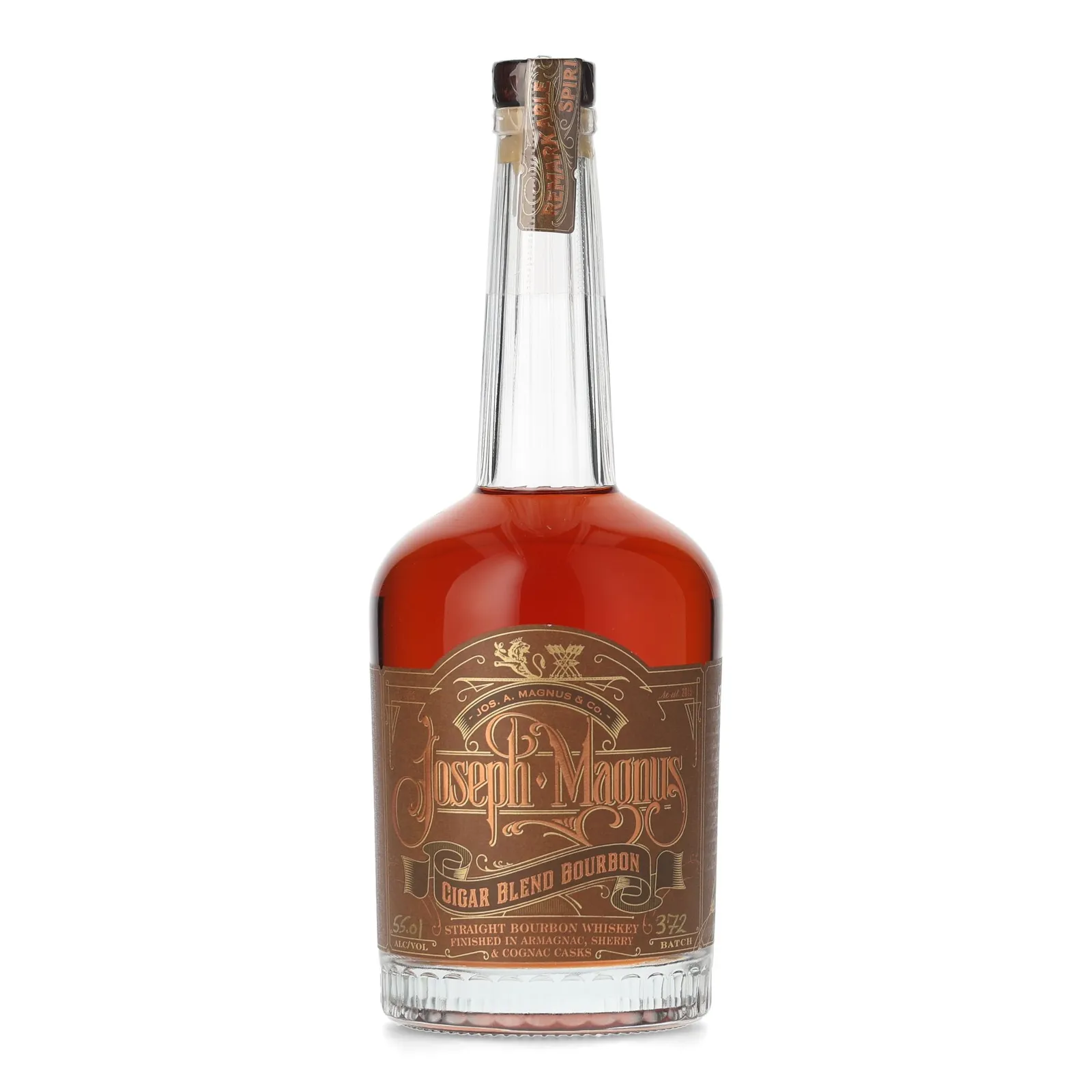 Joseph Magnus Cigar Blend, Armagnac, Cognac & Sherry Cask, Batch No. 372, 55.01% whisky bottle