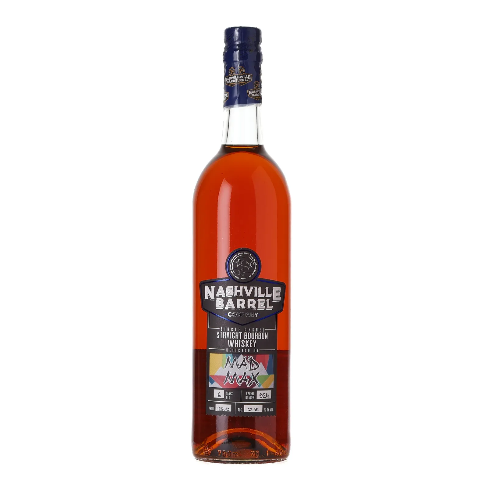 Nashville Barrel Company Mad Max 6 Year Old, Cask #924, 62.9% whisky bottle
