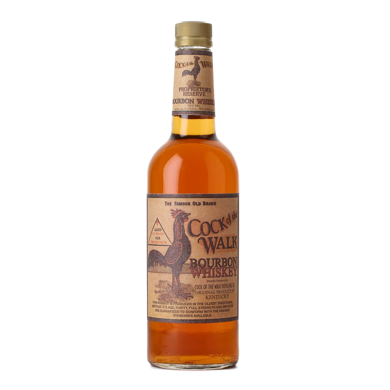 Cock of the Walk Proprietor's Reserve Bourbon, 40% whisky bottle