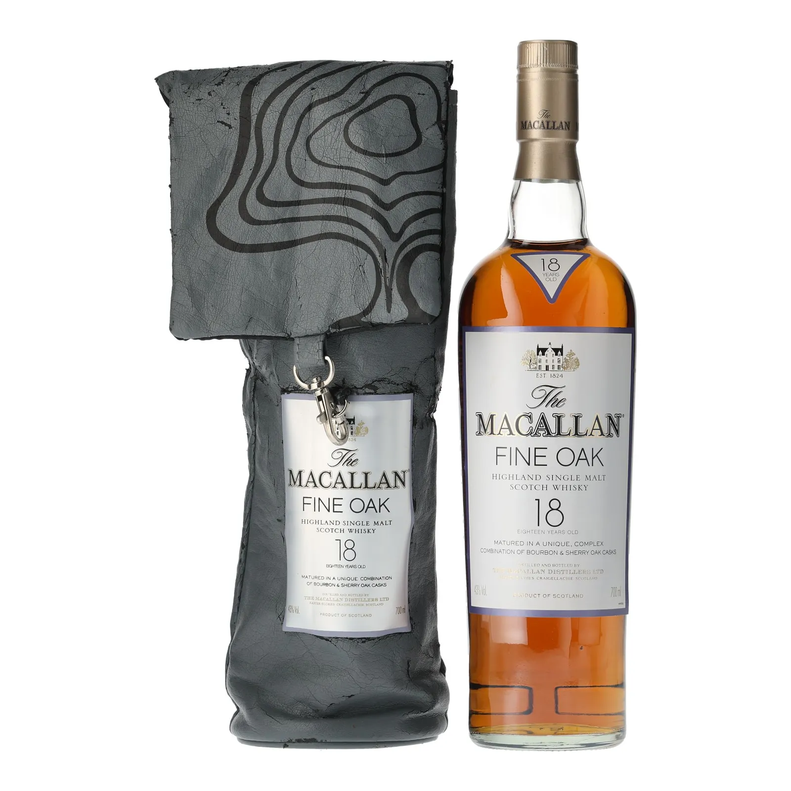 Macallan Fine Oak 18 Year Old, Bourbon & Sherry Cask, 43% whisky bottle