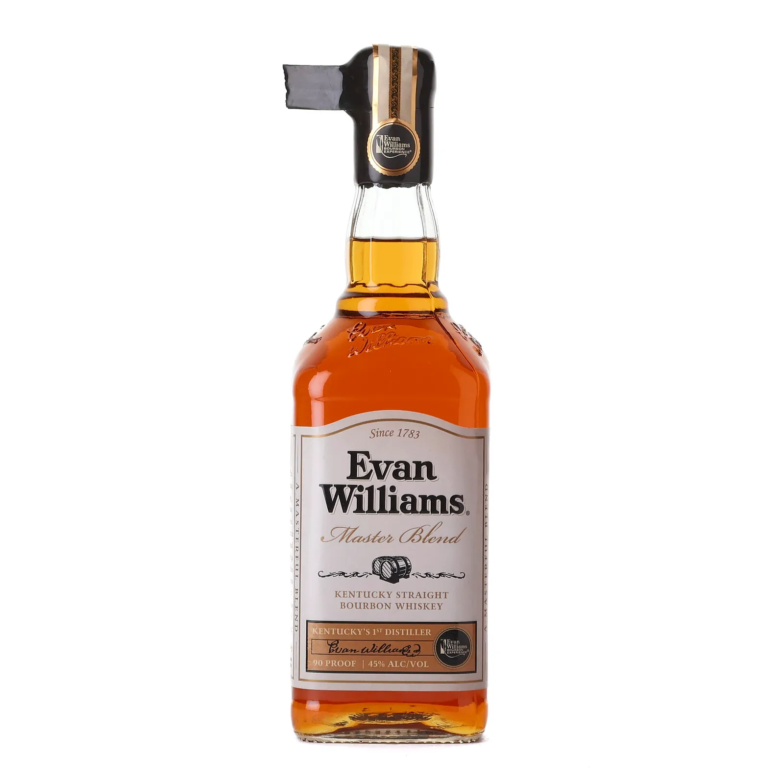 Evan Williams Master Blend, 45% whisky bottle