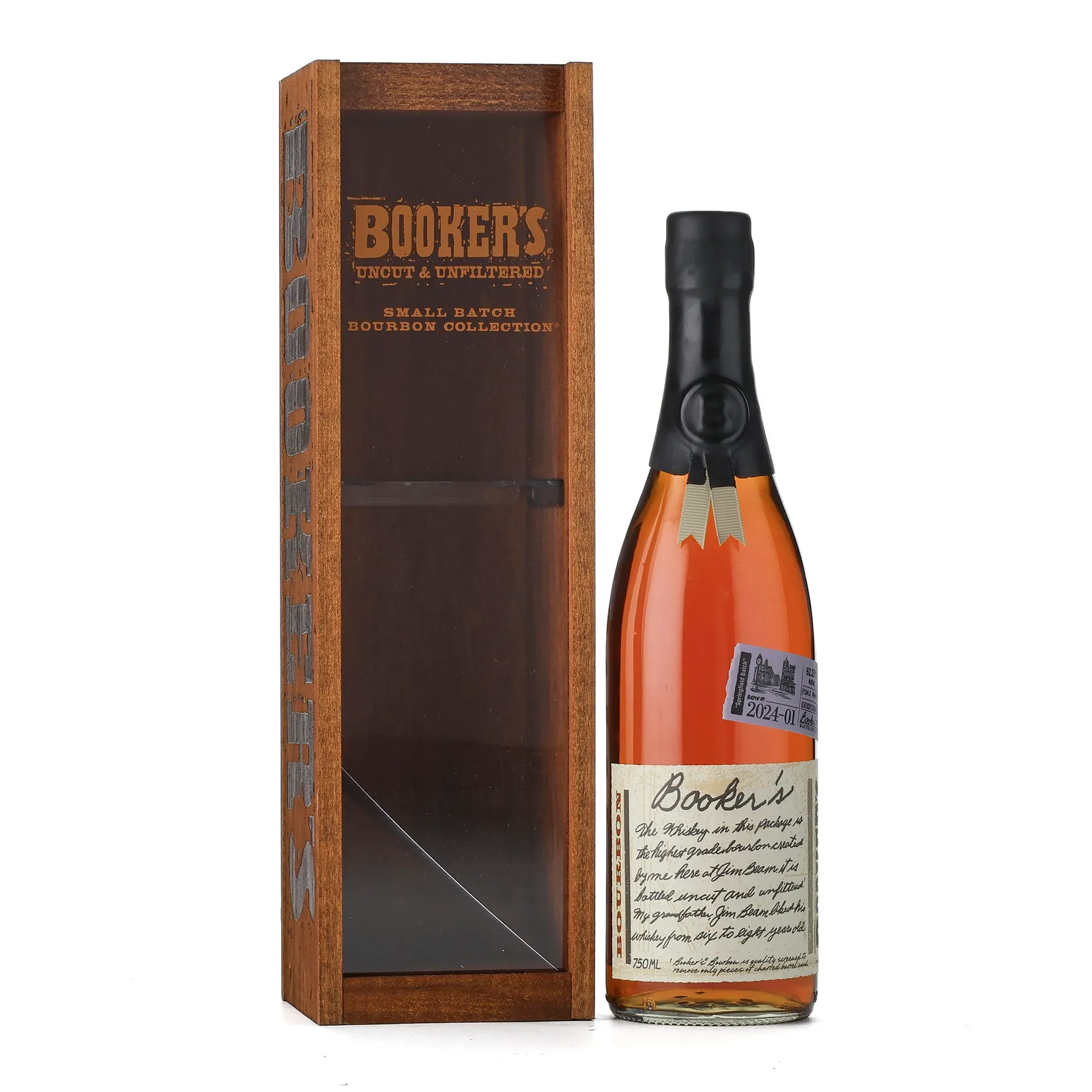 Booker's Small Batch No. Bourbon 7 Year Old, Batch No. 2024-01, 2024, 62.2% whisky bottle