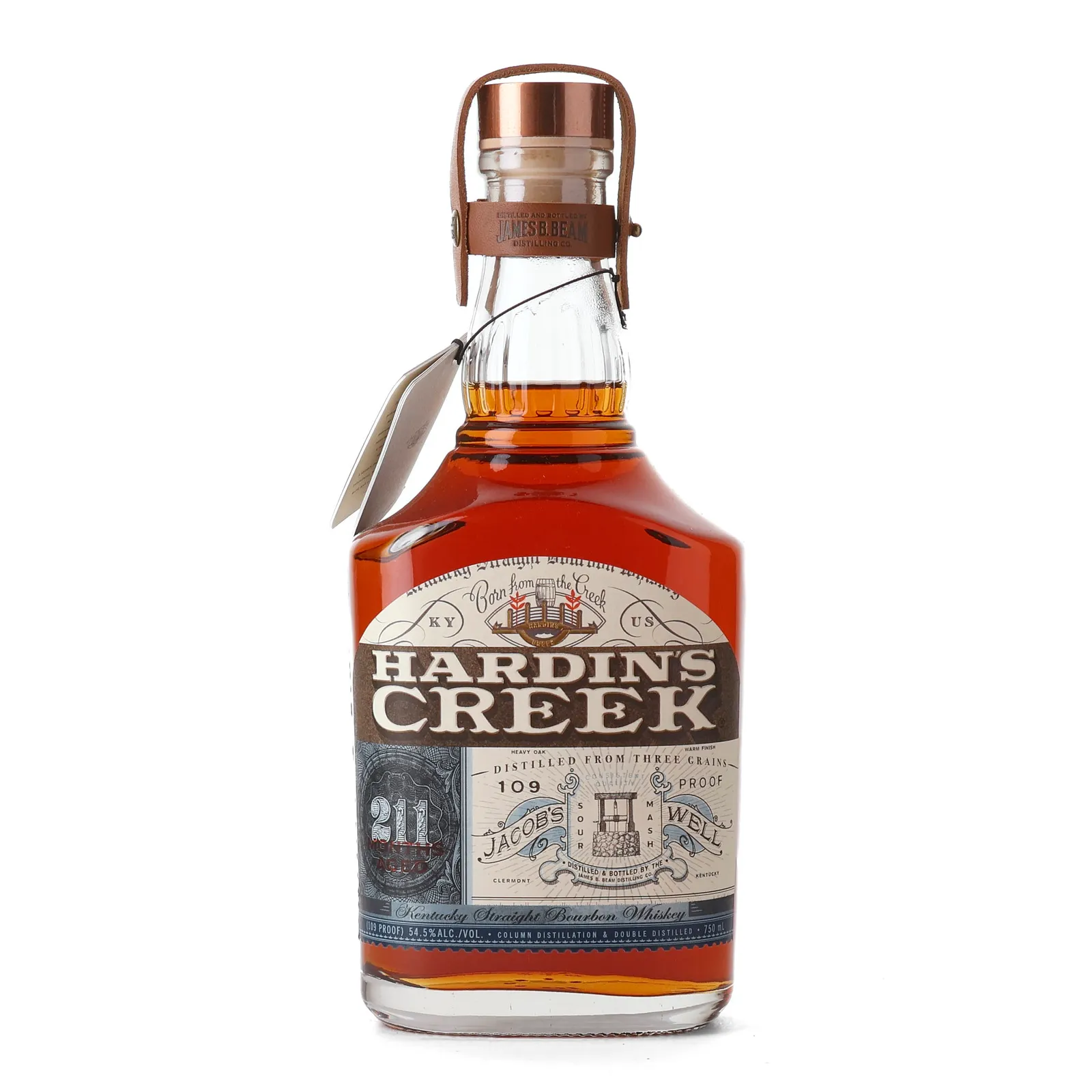 Hardin's Creek 211 Month Jacob's Well Bourbon 17 Year Old, New Charred American Oak Cask, 2023, 54.5% whisky bottle