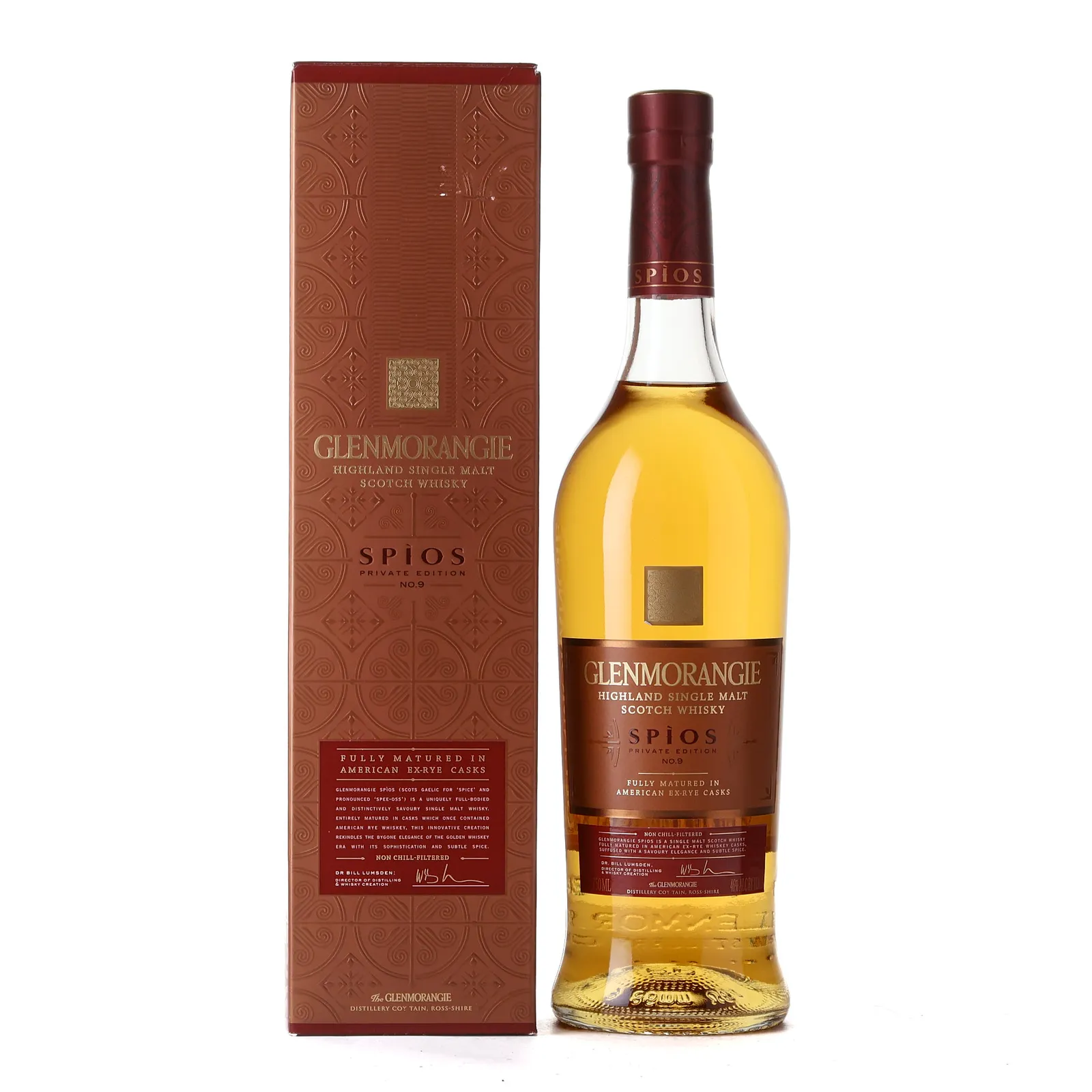 Glenmorangie Spìos Private Edition No. 9, Rye Cask, 2018, 46% whisky bottle