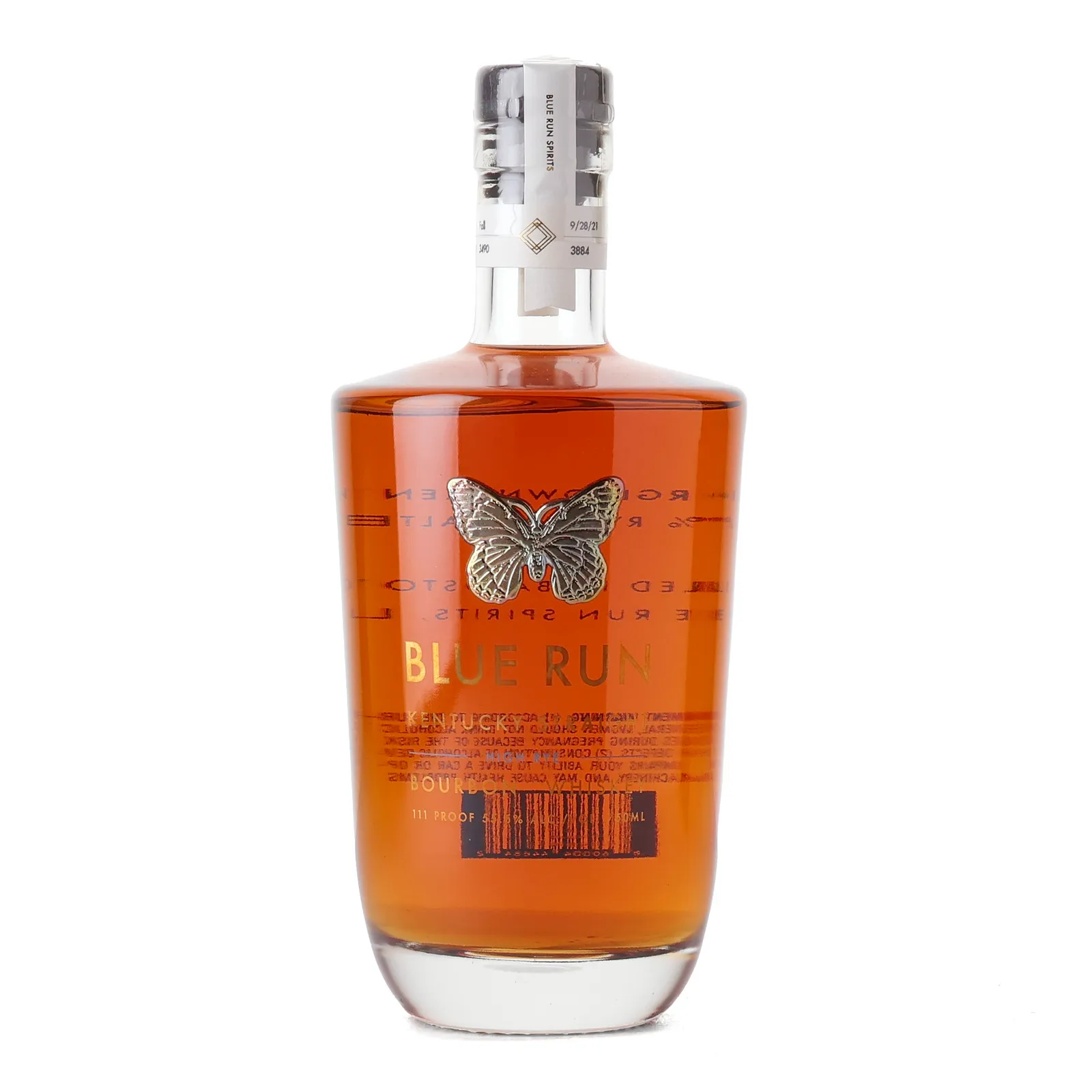 Blue Run High Rye 4 Year Old, Batch No. Fall, 2021, 55.5% whisky bottle