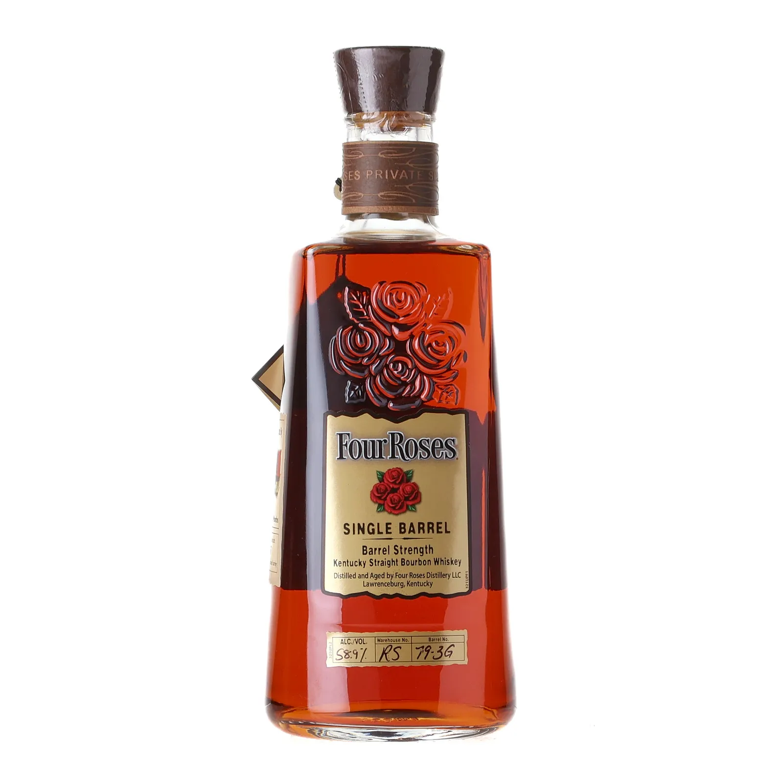 Four Roses Bourbon & Beyond Private Barrel Selection 11 Year Old, New Charred Oak Cask, Cask #79-3G, Batch No. RS 79-3G (Tier 3), 58.9% whisky bottle
