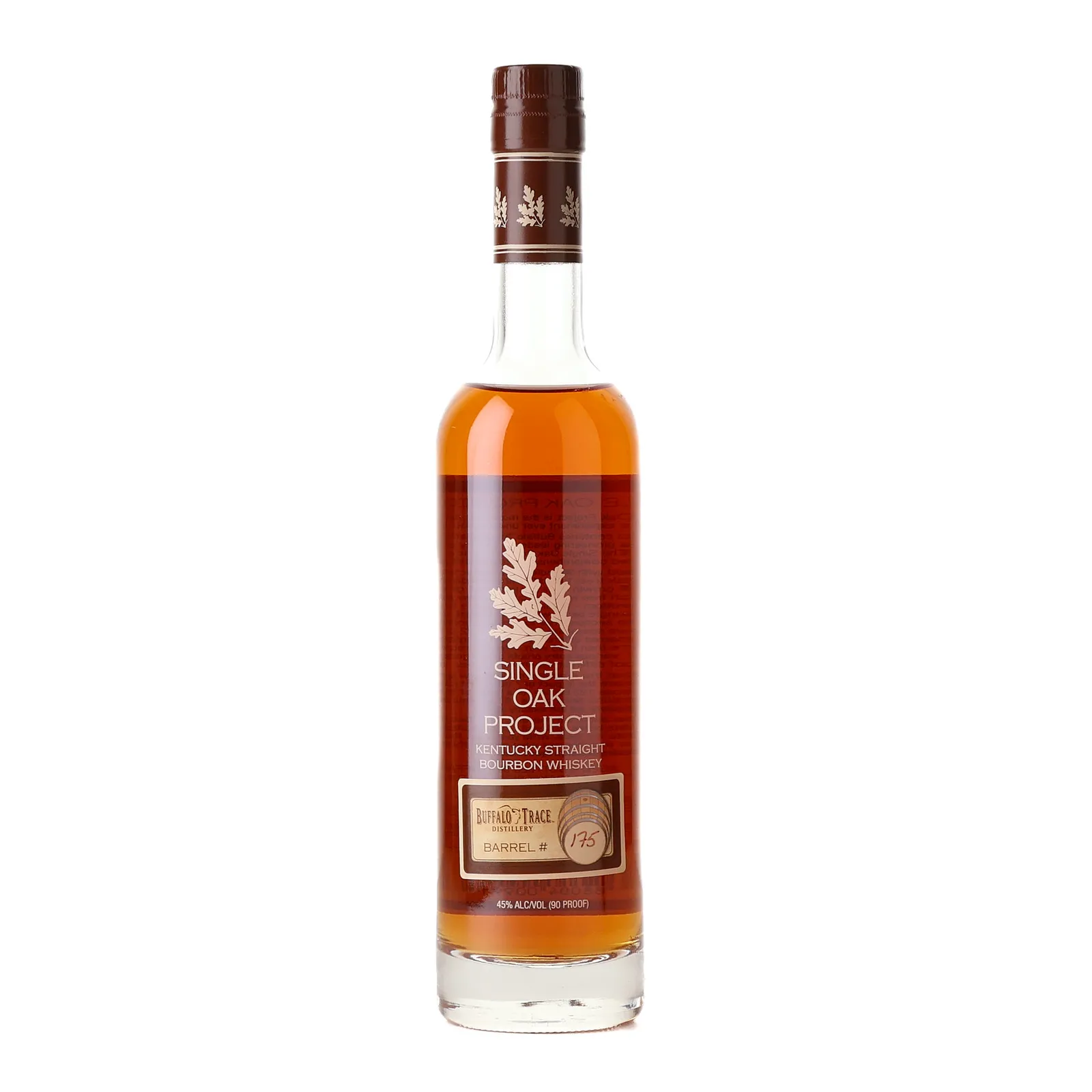 Buffalo Trace Single Oak Project, New Charred American Oak Cask, Cask #175, 2012, 45% whisky bottle