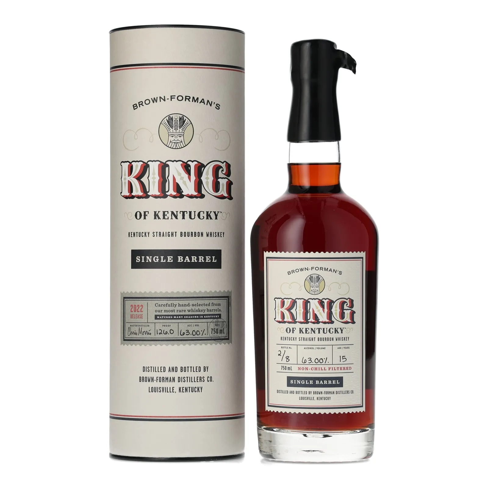 King of Kentucky 15 Year Old, Cask #12, 2022, 63% whisky bottle