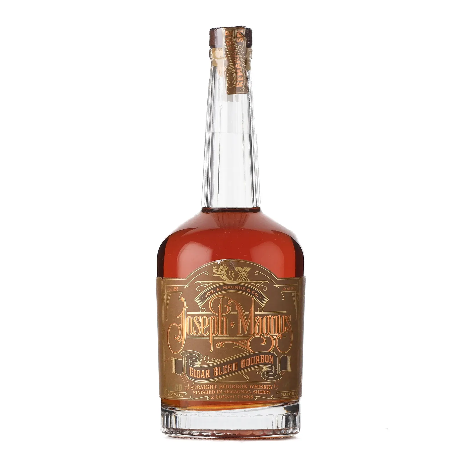Joseph A. Magnus Cigar Blend Bourbon, Batch No. 95, 60% whisky bottle
