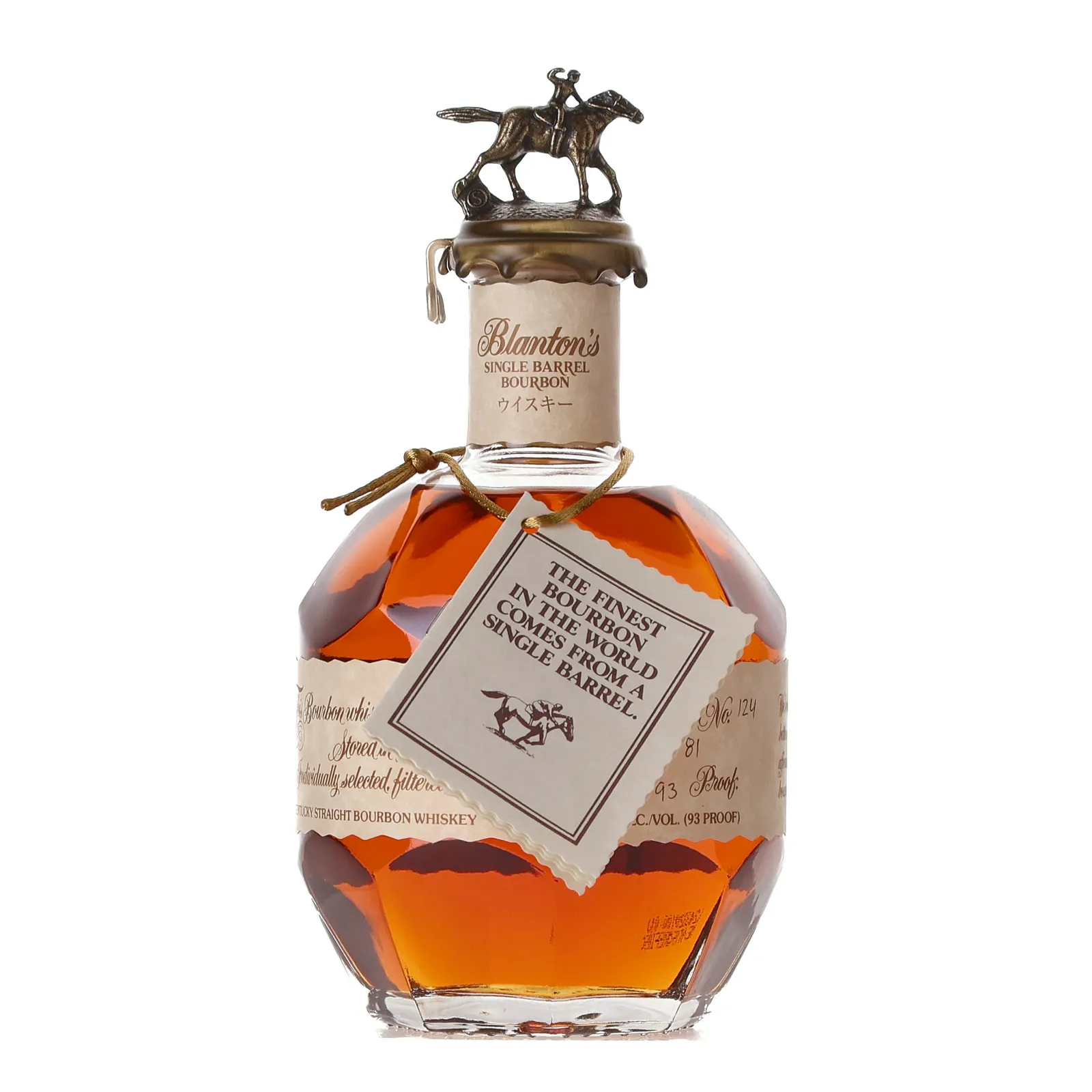 Blanton's 'Red Label' Japanese Release Bourbon (Letter S) 8 Year Old, Bourbon Cask, Cask #99, 2024, 46.5% whisky bottle