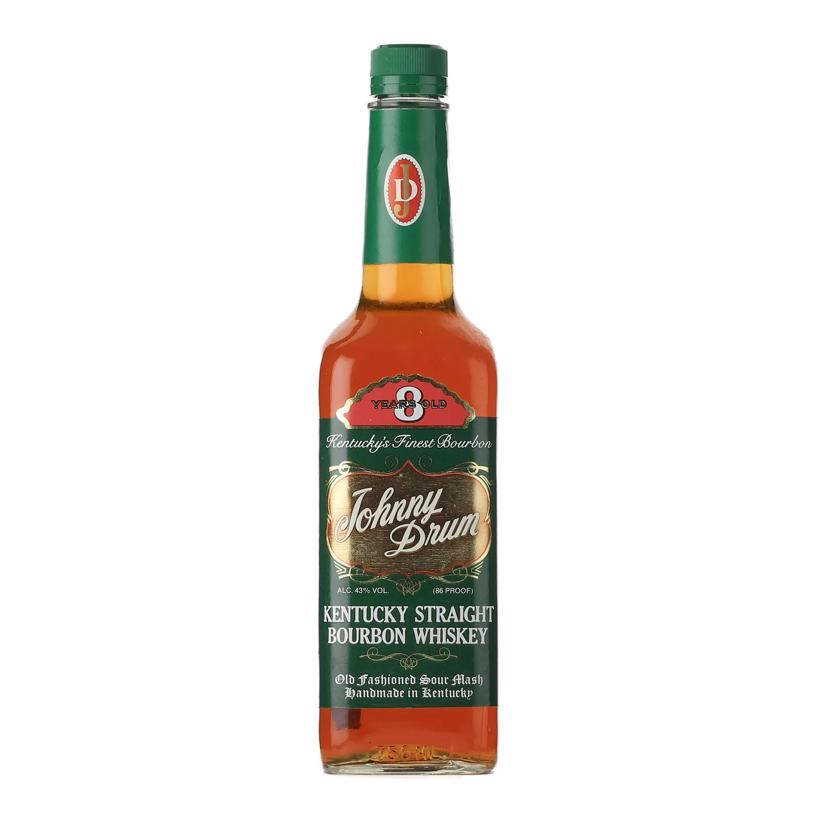 Johnny Drum 8 Year Old, 43% whisky bottle
