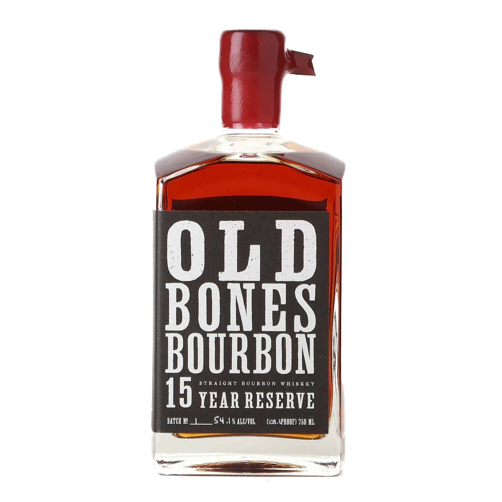 Old Bones 15 Year Reserve Bourbon 15 Year Old, Batch No. 1, 2005, Backbone Bourbon Company, 54.1% whisky bottle