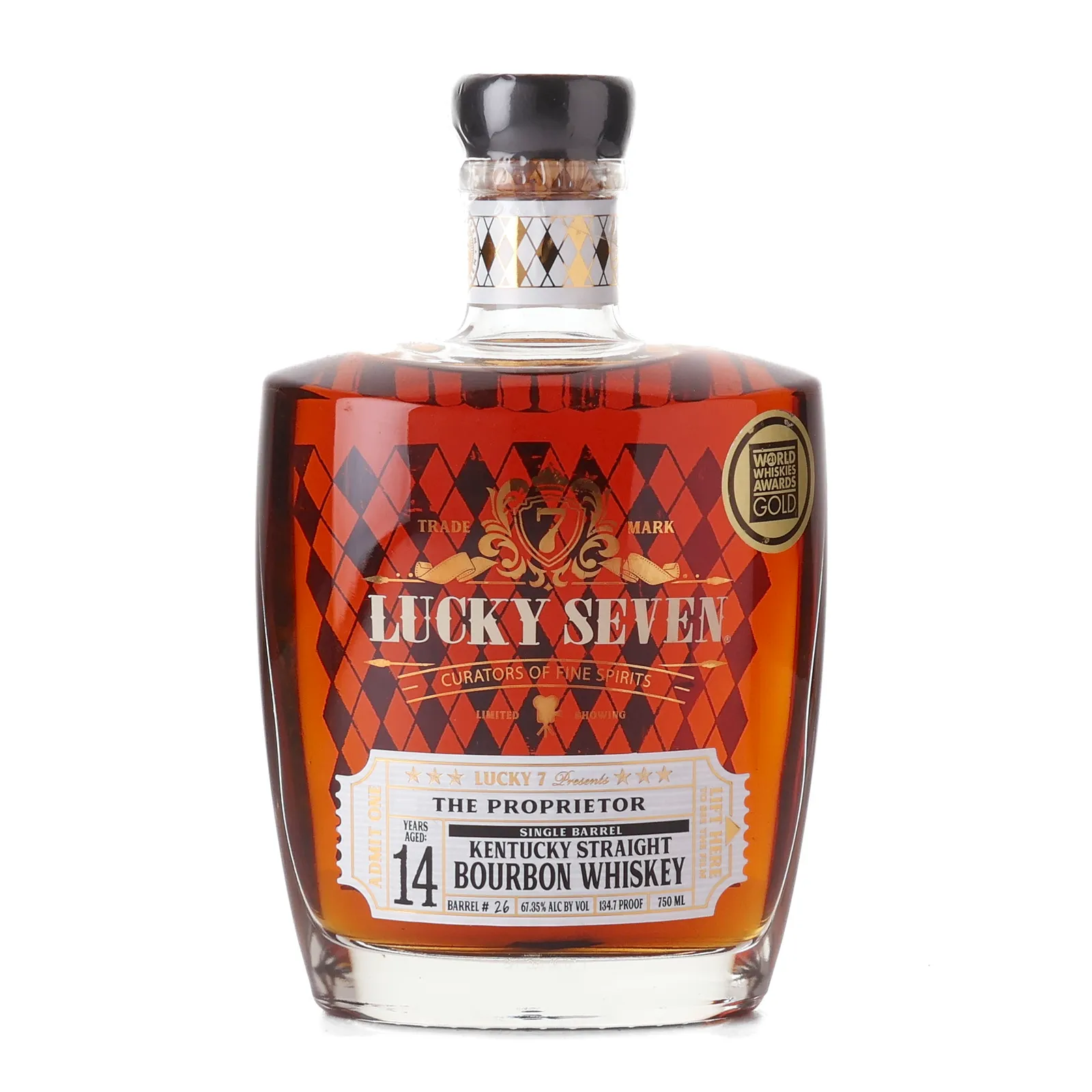 Lucky Seven The Proprietor 14 Year Old, Cask #26, Lucky Seven Spirits, 67.35% whisky bottle