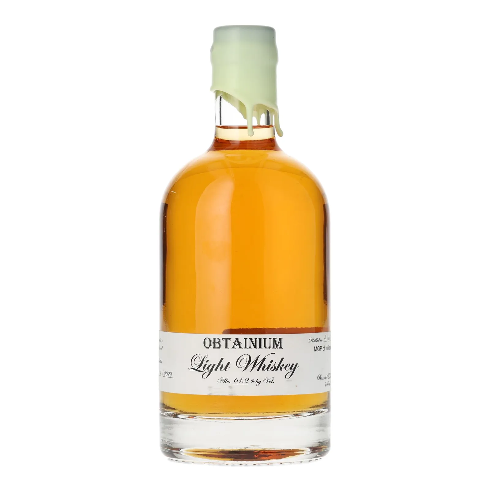 MGP Obtainium Light Whiskey 6 Year Old, Cask #SC-00451, 2015, Cat's Eye Distillery, 64.2% whisky bottle