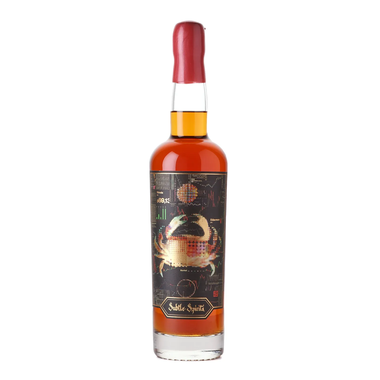 MGP HODL 8 Year Old, French Oak Cabernet Cask, Cask #22, Subtle Spirits, 54.7% whisky bottle