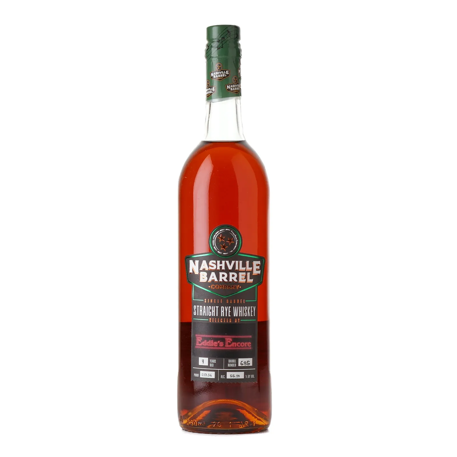 Nashville Barrel Company Eddie's Encore 7 Year Old, Cask #685, 55.18% whisky bottle