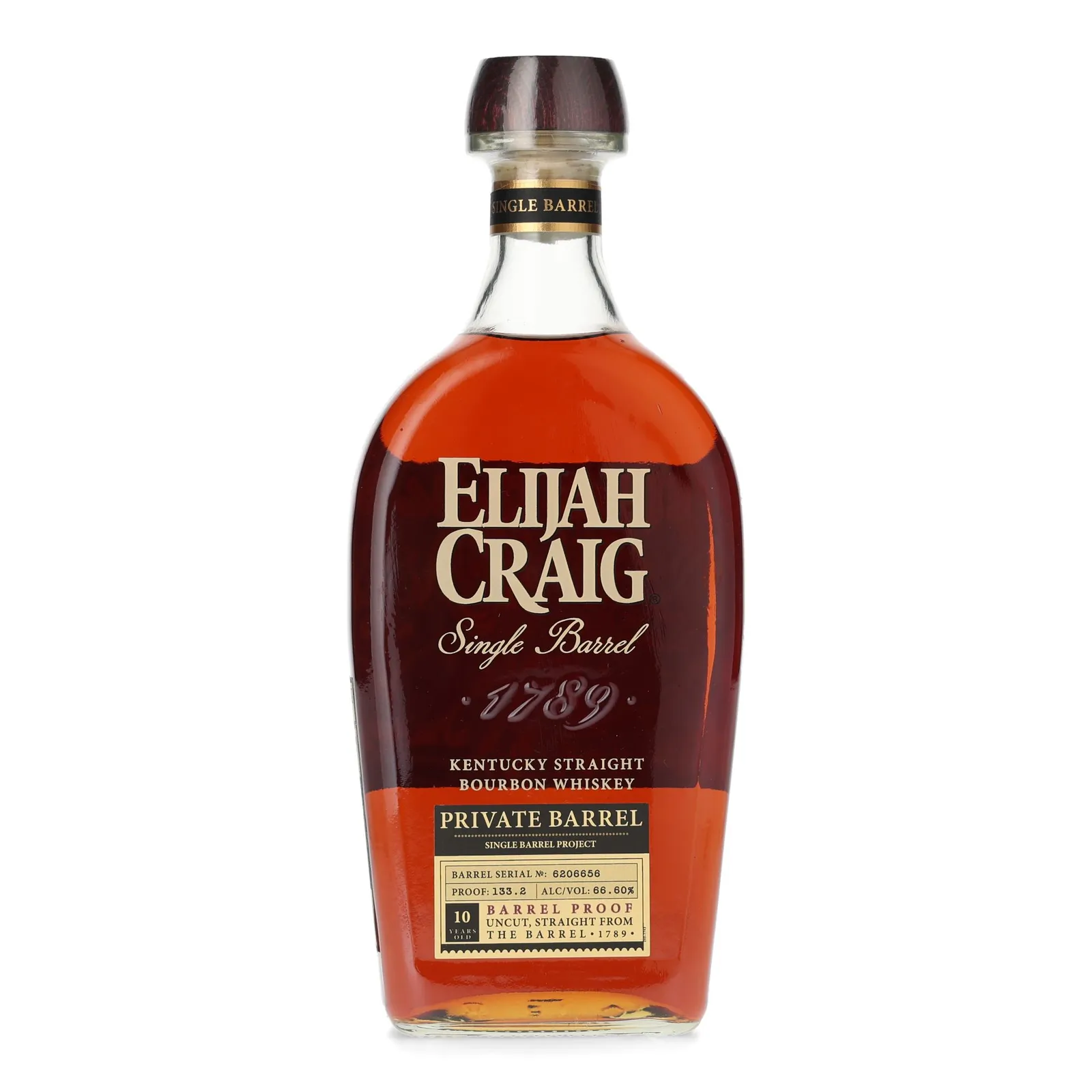 Elijah Craig Private Barrel Selection 10 Year Old, 66.6% whisky bottle