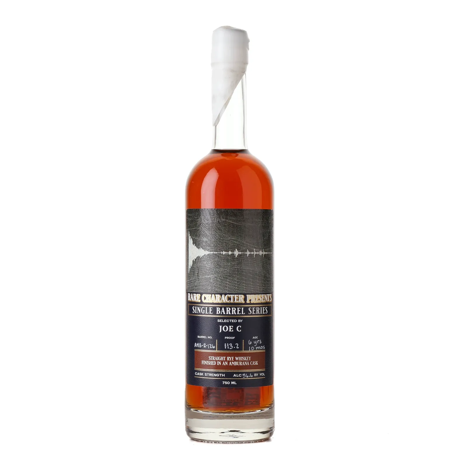 Rare Character Single Barrel Series Amburana-Finished Straight Rye Whiskey 6 Year Old, Amburana Cask, Cask #AMB-R-126, 2023, 56.6% whisky bottle