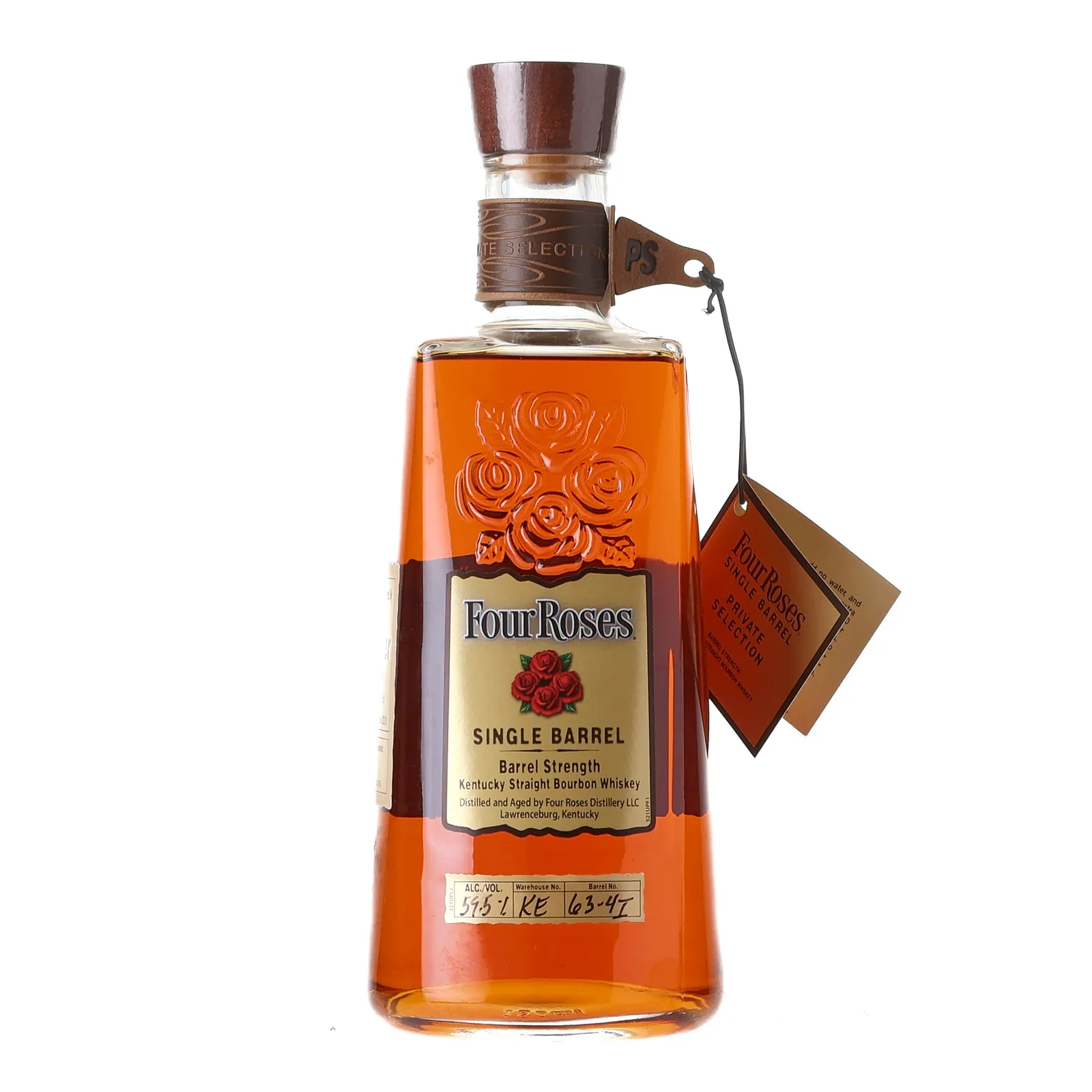 Four Roses Barrel Strength OBSK 'Kroger' Private Barrel Selection 9 Year Old, Bourbon Cask, Cask #63-4I, Batch No. KE 63-4I, 2020, 59.5% whisky bottle
