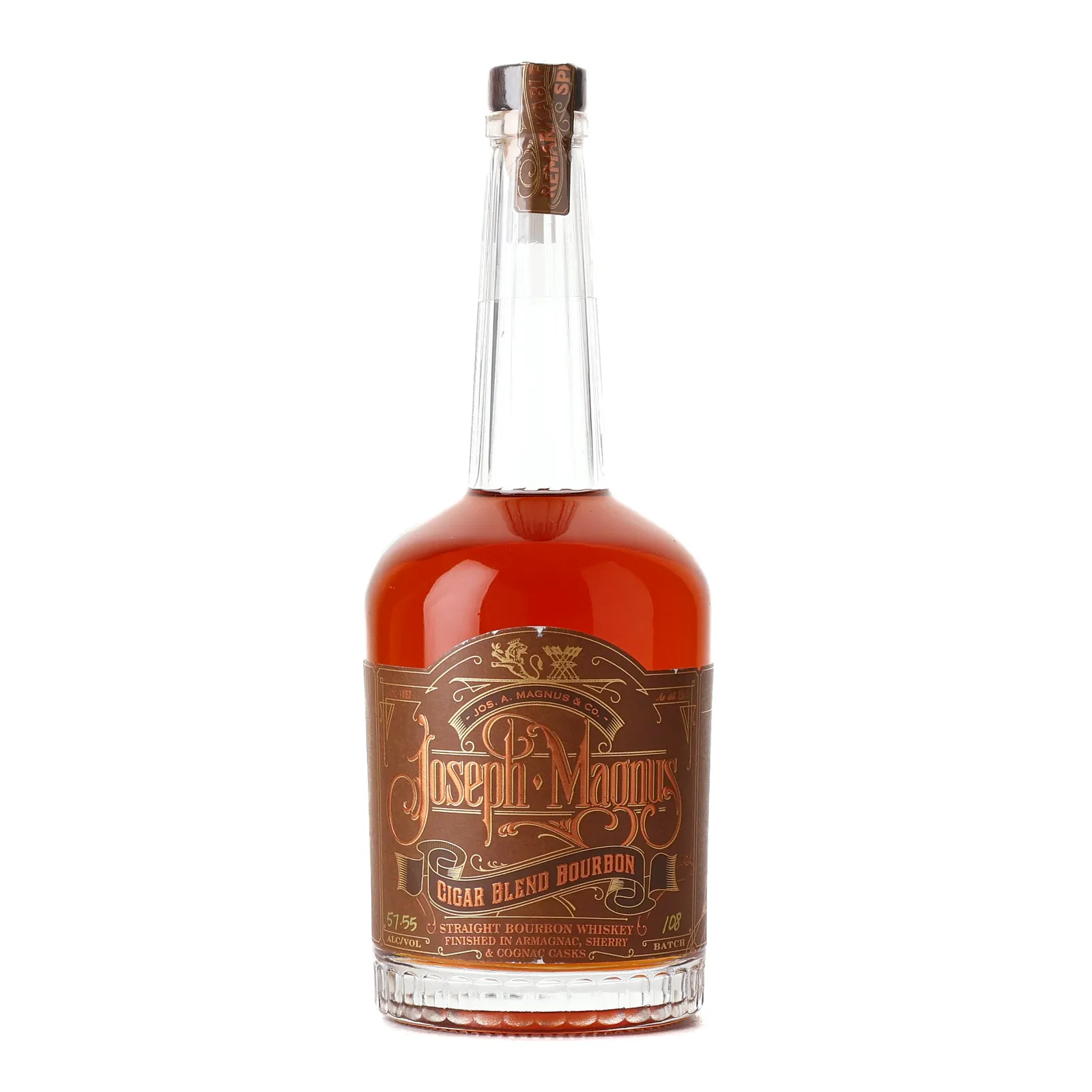 Joseph A. Magnus Cigar Blend Bourbon, Batch No. 108, 57.5% whisky bottle