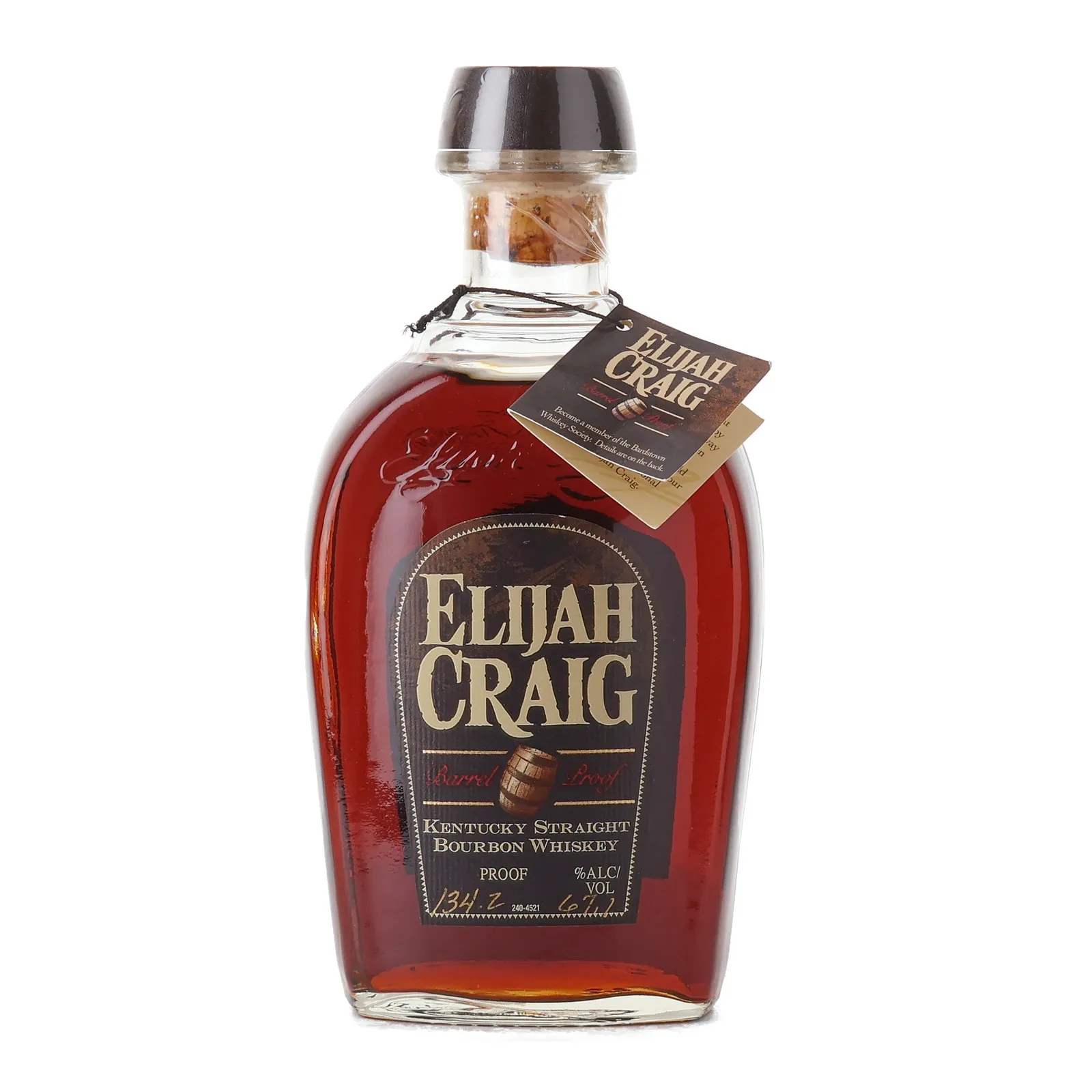 Elijah Craig Barrel Proof 12 Year Old, New Charred Oak Cask, Batch No. A313, 2013, 67.1% whisky bottle