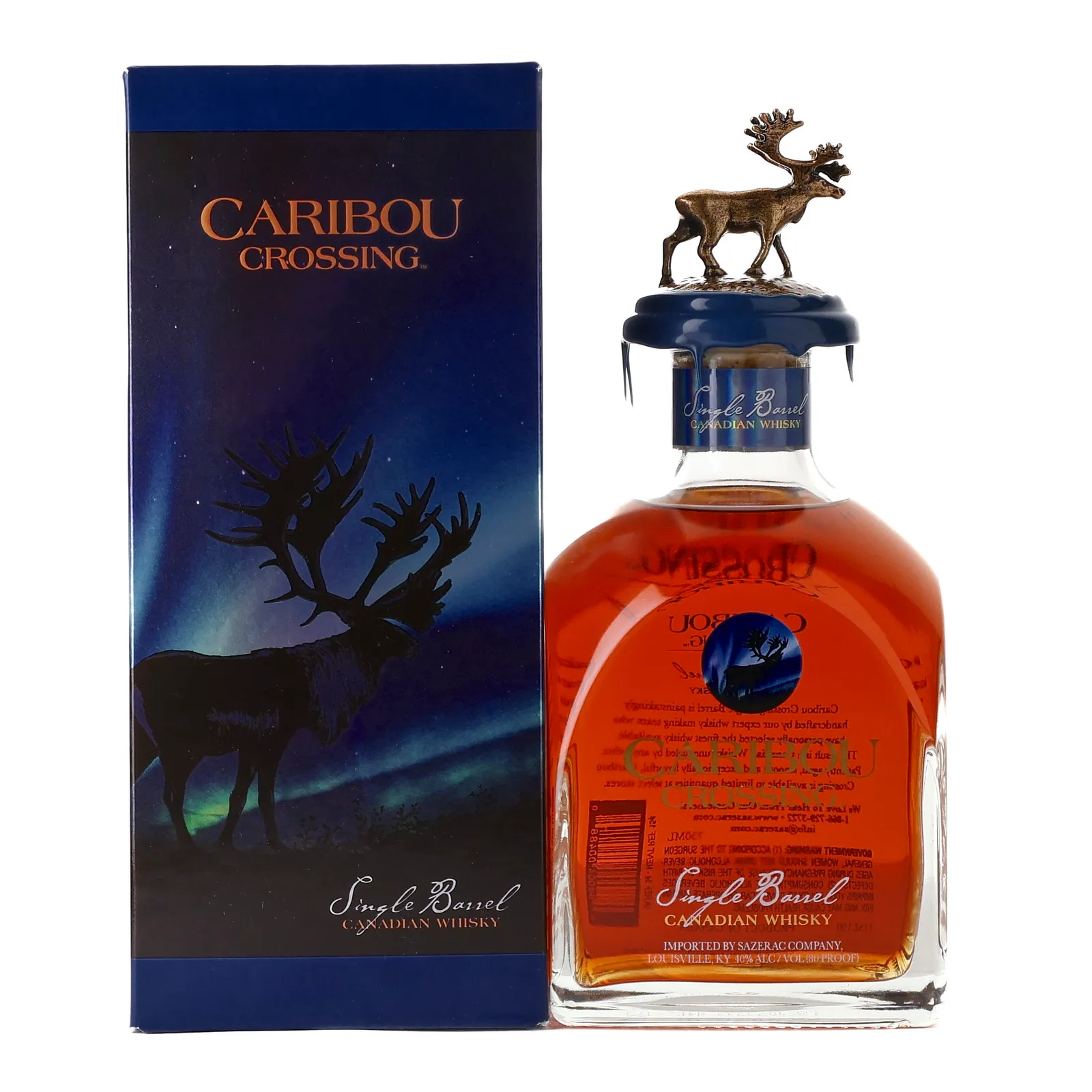 Caribou Crossing Single Barrel Canadian Whisky, 2026, 40% whisky bottle