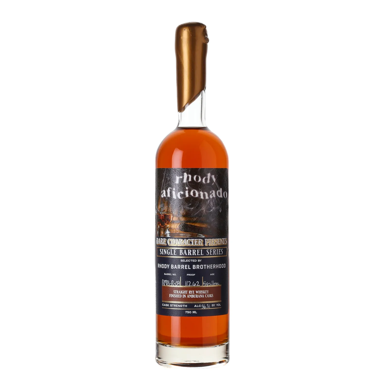 Rare Character Single Barrel Series AMB Rye 'Rhody' Private Barrel Selection 5 Year Old, Americana Cask, Cask #AMB-R-09, 2016, Rare Character, 56.3% whisky bottle