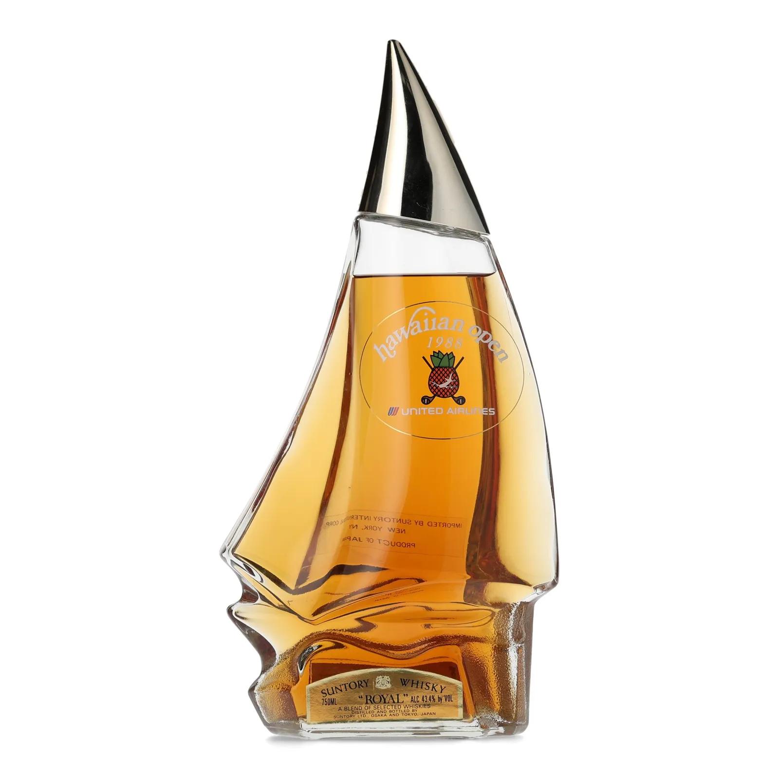 Suntory Royal Hawaiian Open Racing Yacht, 1988, 43.4% whisky bottle
