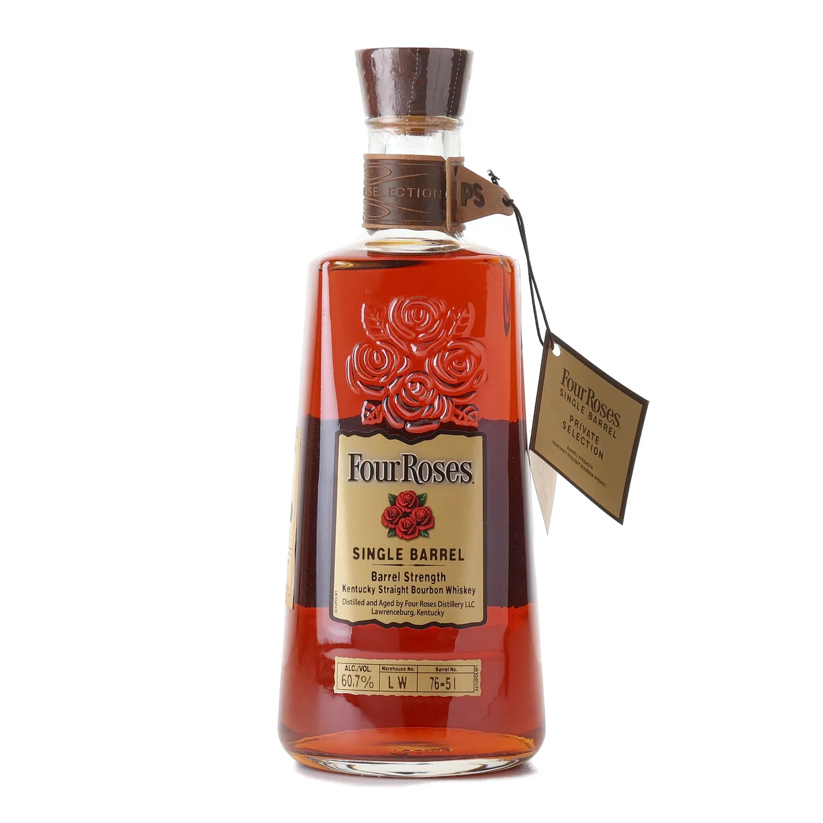 Four Roses Single Barrel Private Selection OBSQ 11 Year Old, Cask #76-5I, 60.7% whisky bottle