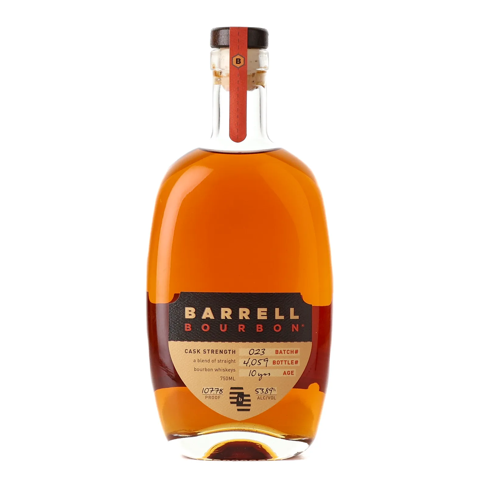 Barrell Craft Spirits 10 Year Old, New Oak Cask, Batch No. 023, 53.9% whisky bottle