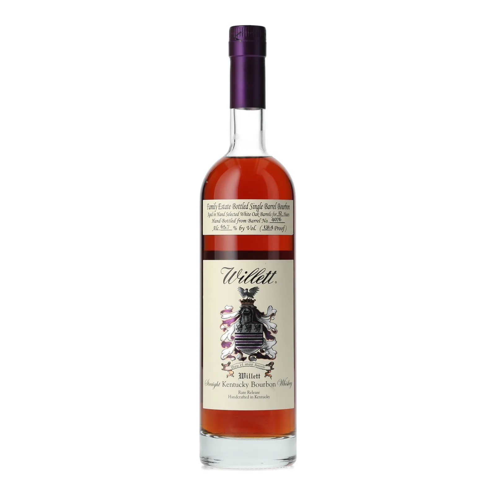 Willett Family Estate 'This Cowboy's Hat' 12 Year Old, White Oak Cask, Cask #4076, 65.7% whisky bottle