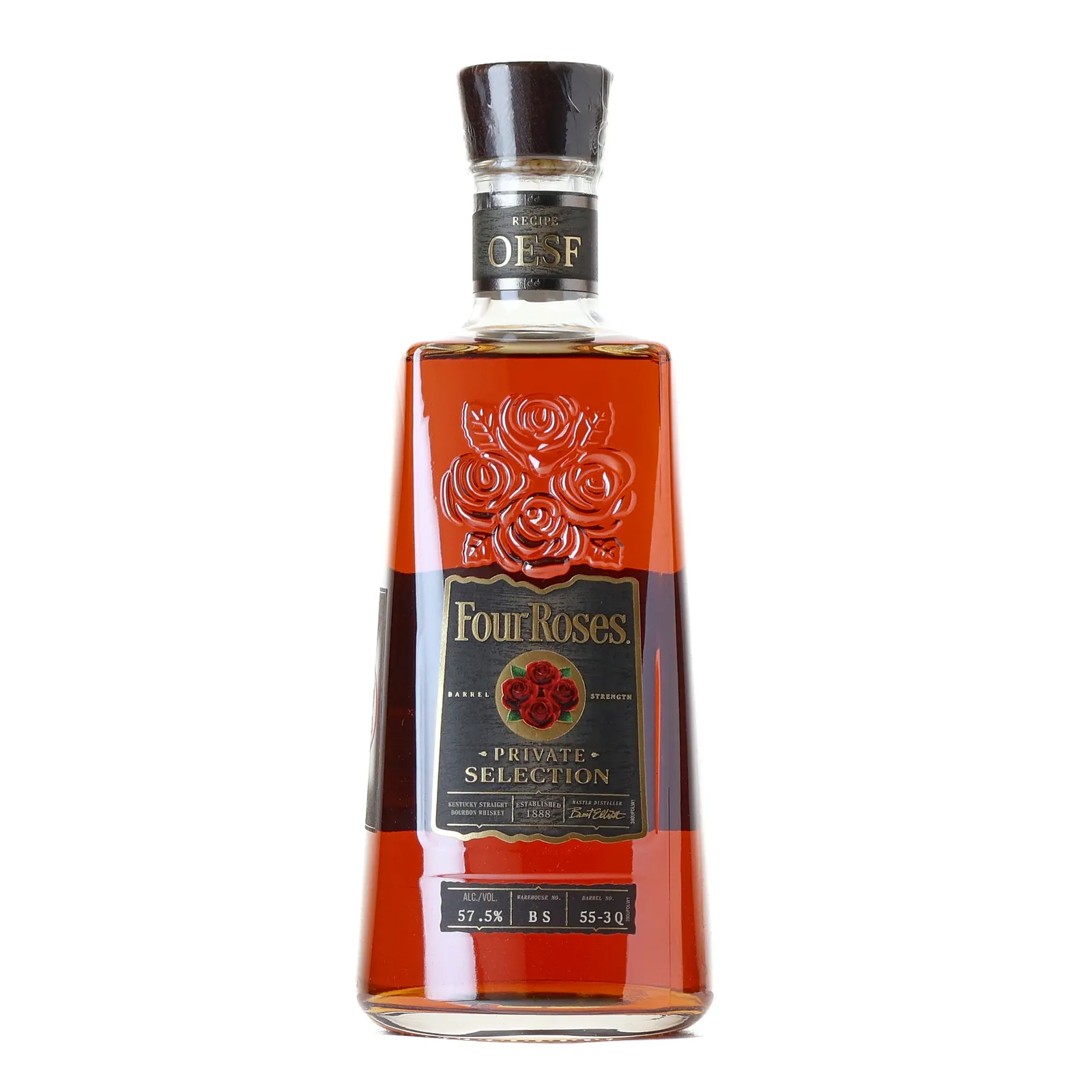 Four Roses Private Selection OESF Jewel Osco 10 Year Old, Cask #55-3 Q, 57.5% whisky bottle