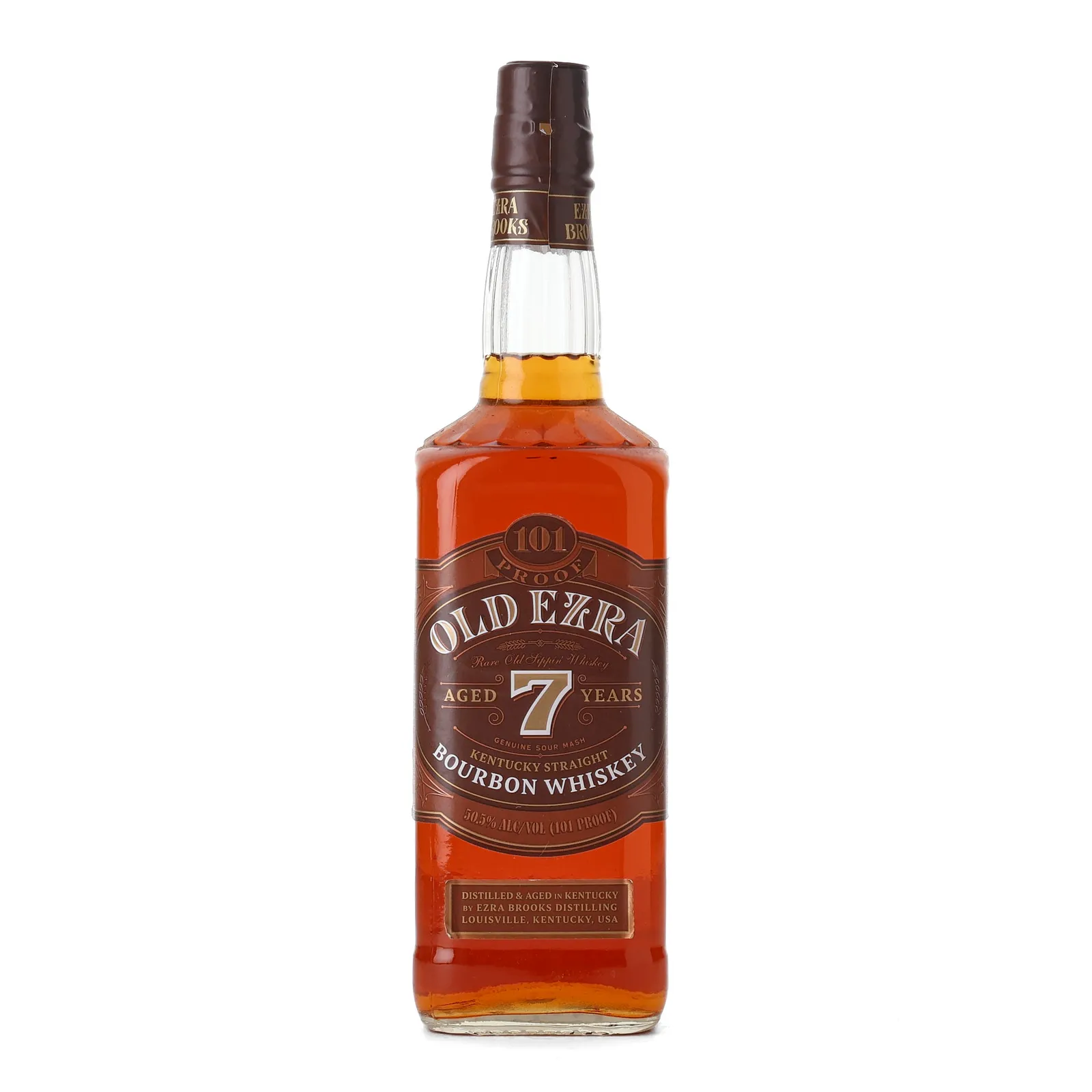 Old Ezra 101 Proof Bourbon 7 Year Old, New Charred American Oak Cask, 50.5% whisky bottle