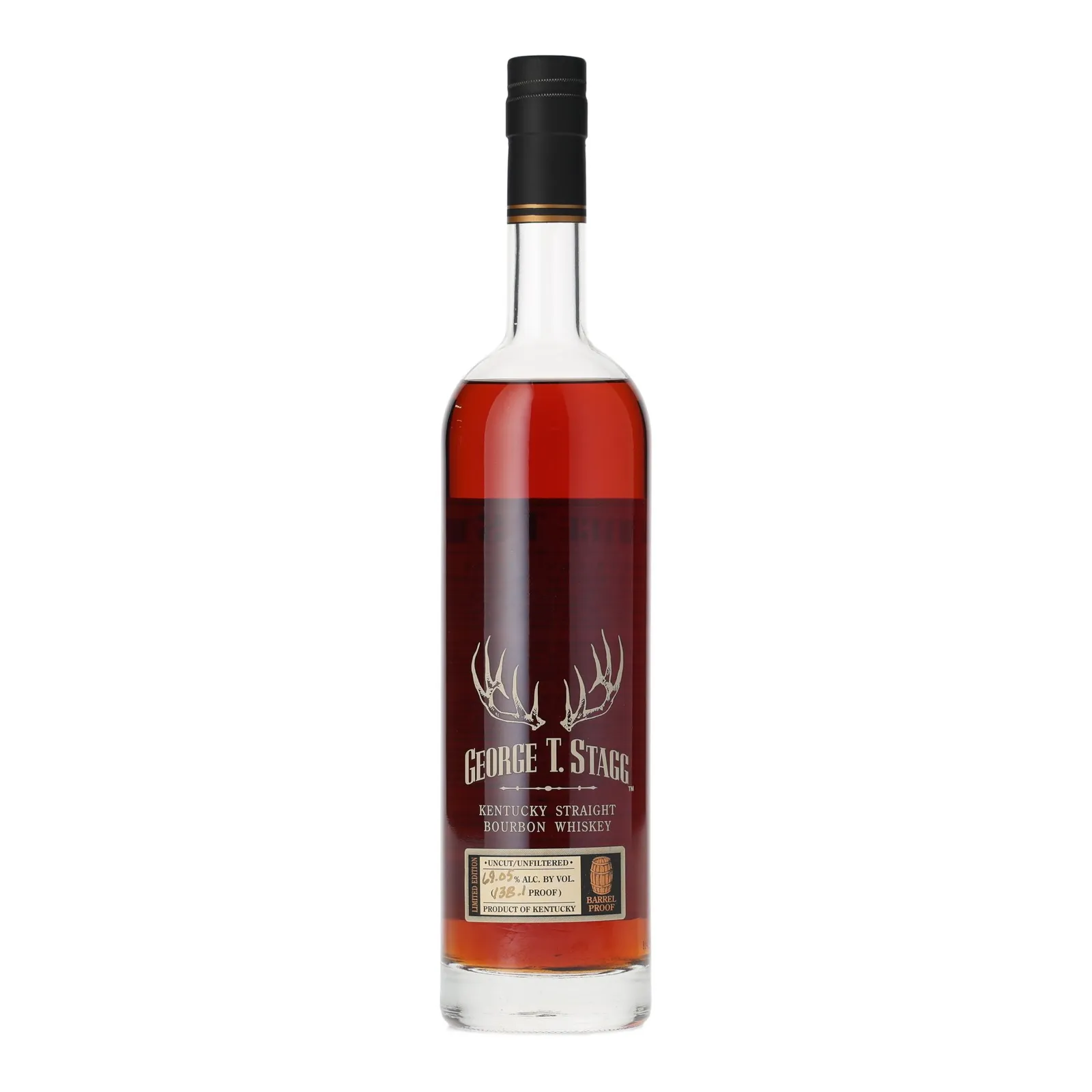 George T. Stagg Barrel Proof 16 Year Old, New Charred Oak Cask, Batch No. 2014 BTAC Release, 2014, 69.05% whisky bottle