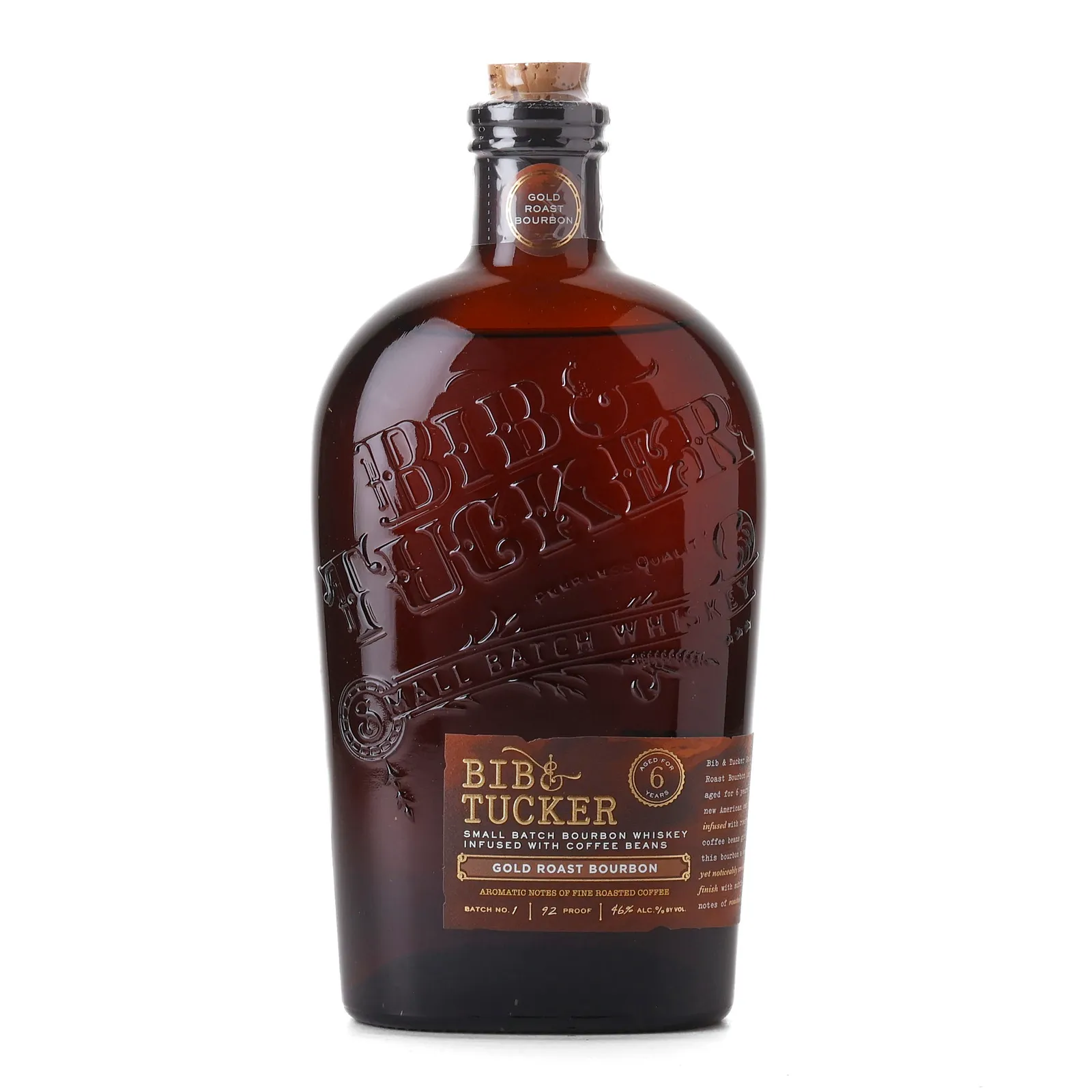 Bib & Tucker Gold Roast 6 Year Old, New American Oak Cask, Batch No. 1, 2025, 46% whisky bottle