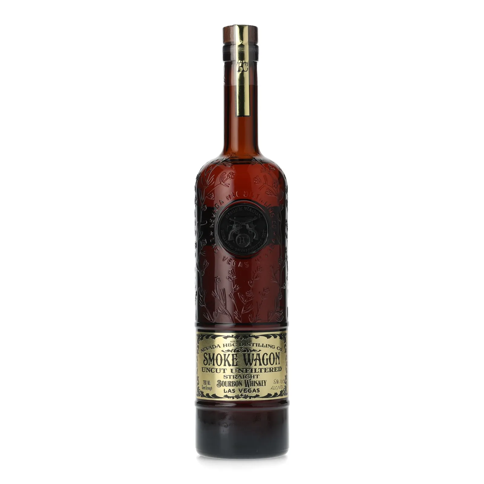Smoke Wagon Uncut & Unfiltered Bourbon, New Charred Oak Cask, Batch No. 171E, 2023, 58.1% whisky bottle
