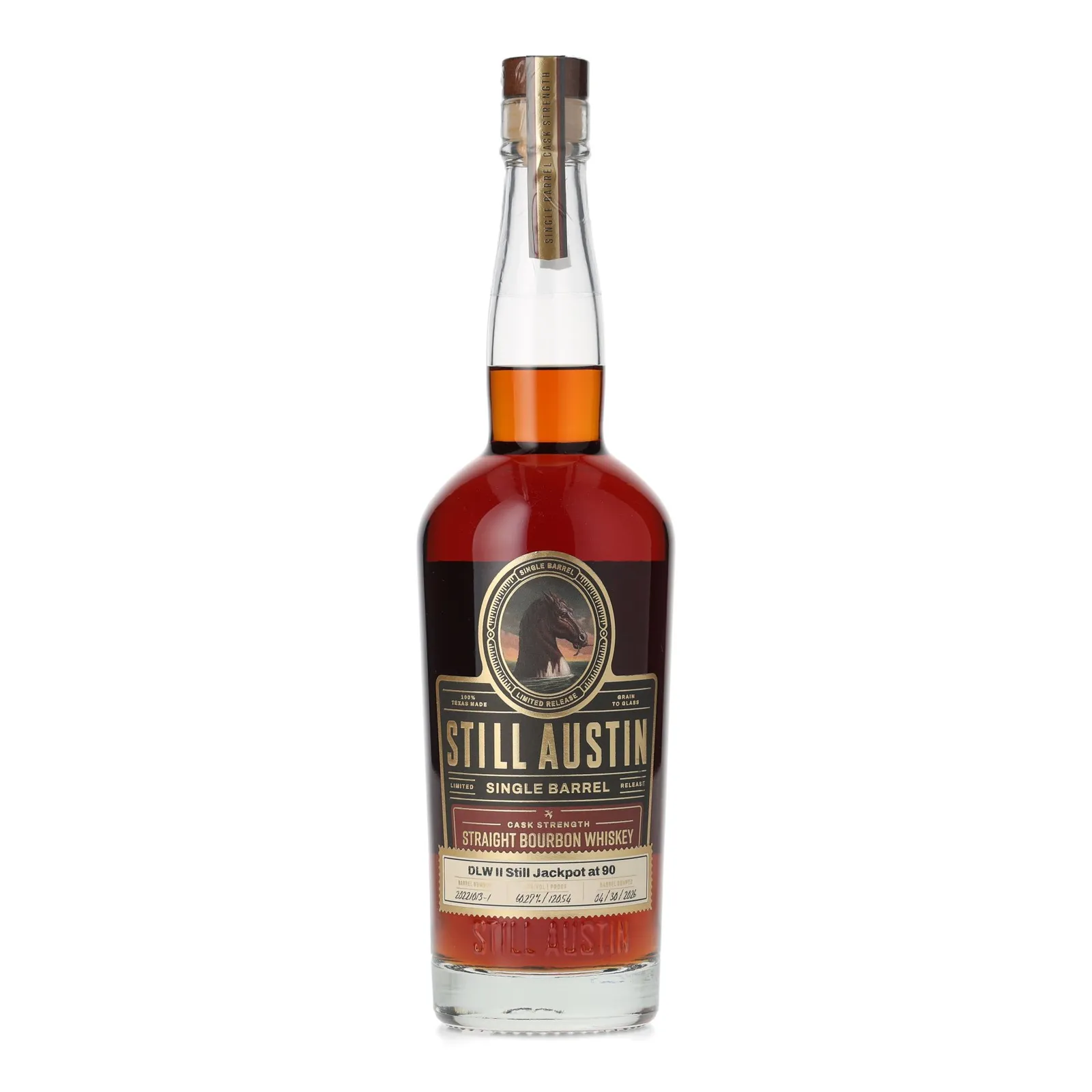 Still Austin Cask Strength Bourbon 'DLW II Still Jackpot at 90' Private Barrel Selection 3 Year Old, Oak Cask, Cask #20221013-1, 2024, 60.3% whisky bottle