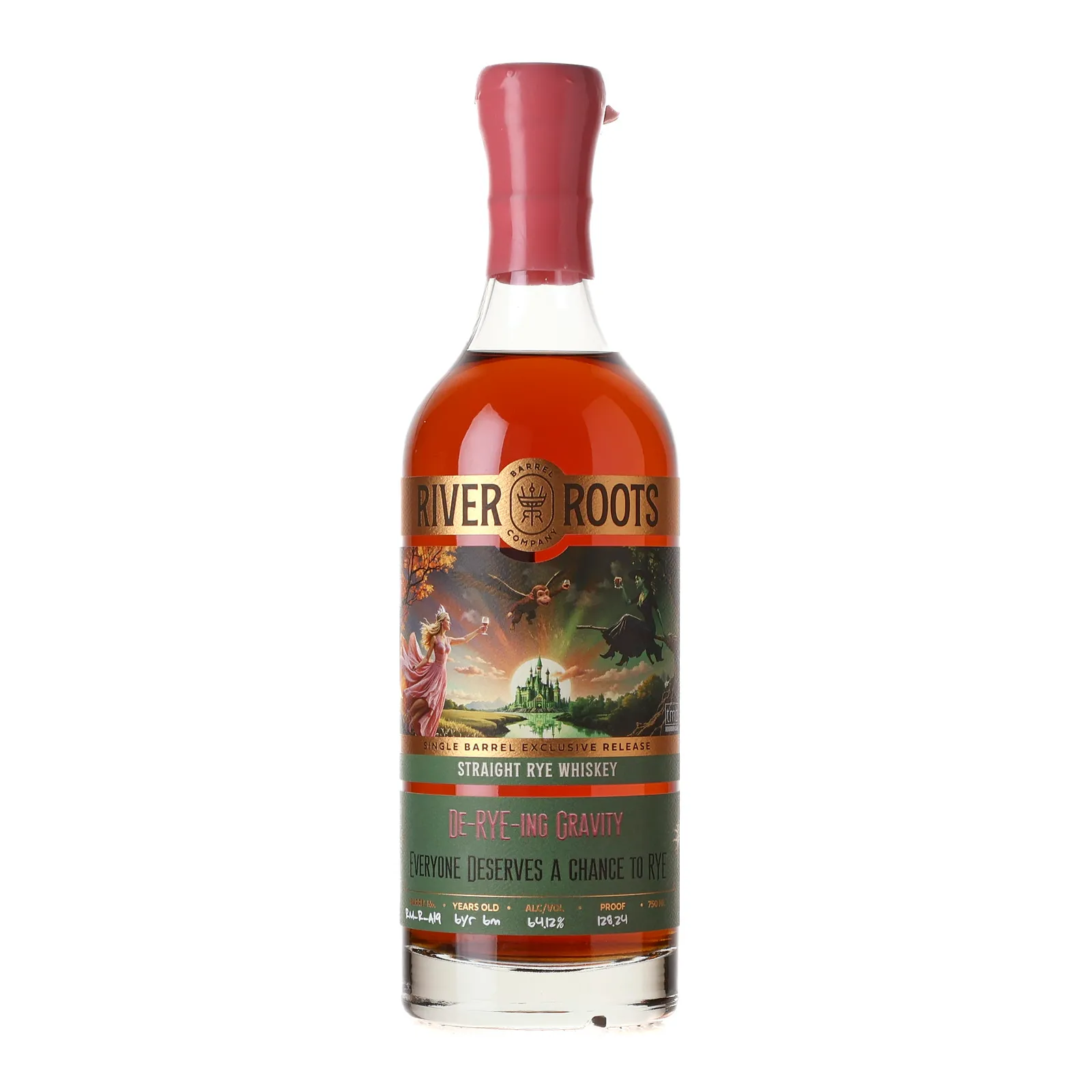 River Roots De-Rye-ing Gravity 6 Year Old, Cask #RM-R-A19, 64.12% whisky bottle