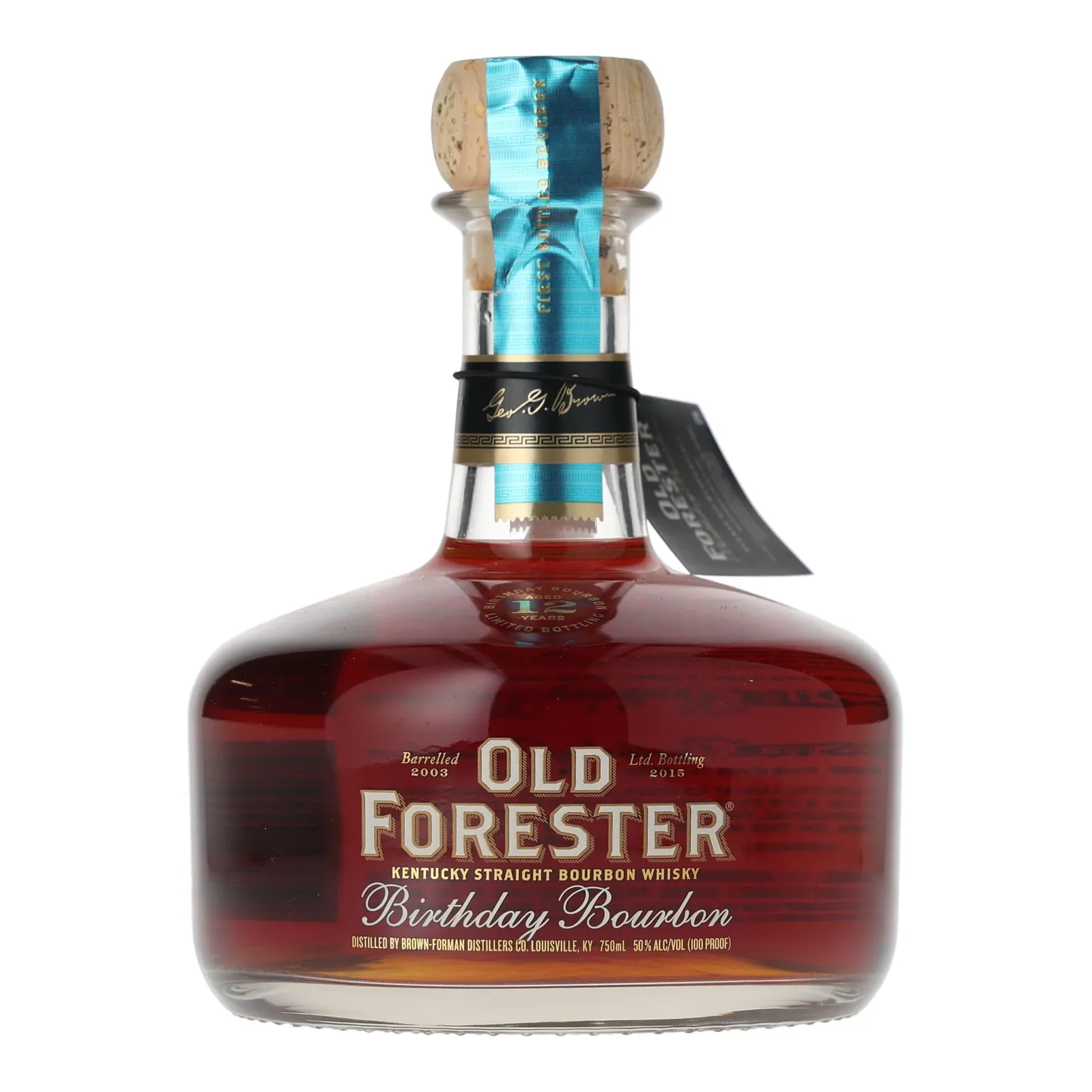 Old Forester Birthday Bourbon 12 Year Old, 2015, 50% whisky bottle