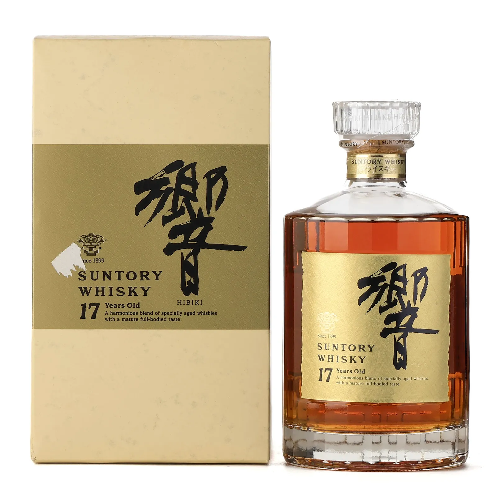 Hibiki 17 Year Old Bottled 1990s 75cl / 43%, American White Oak, Sherry, Mizunara Oak Cask, 2001, 43% whisky bottle