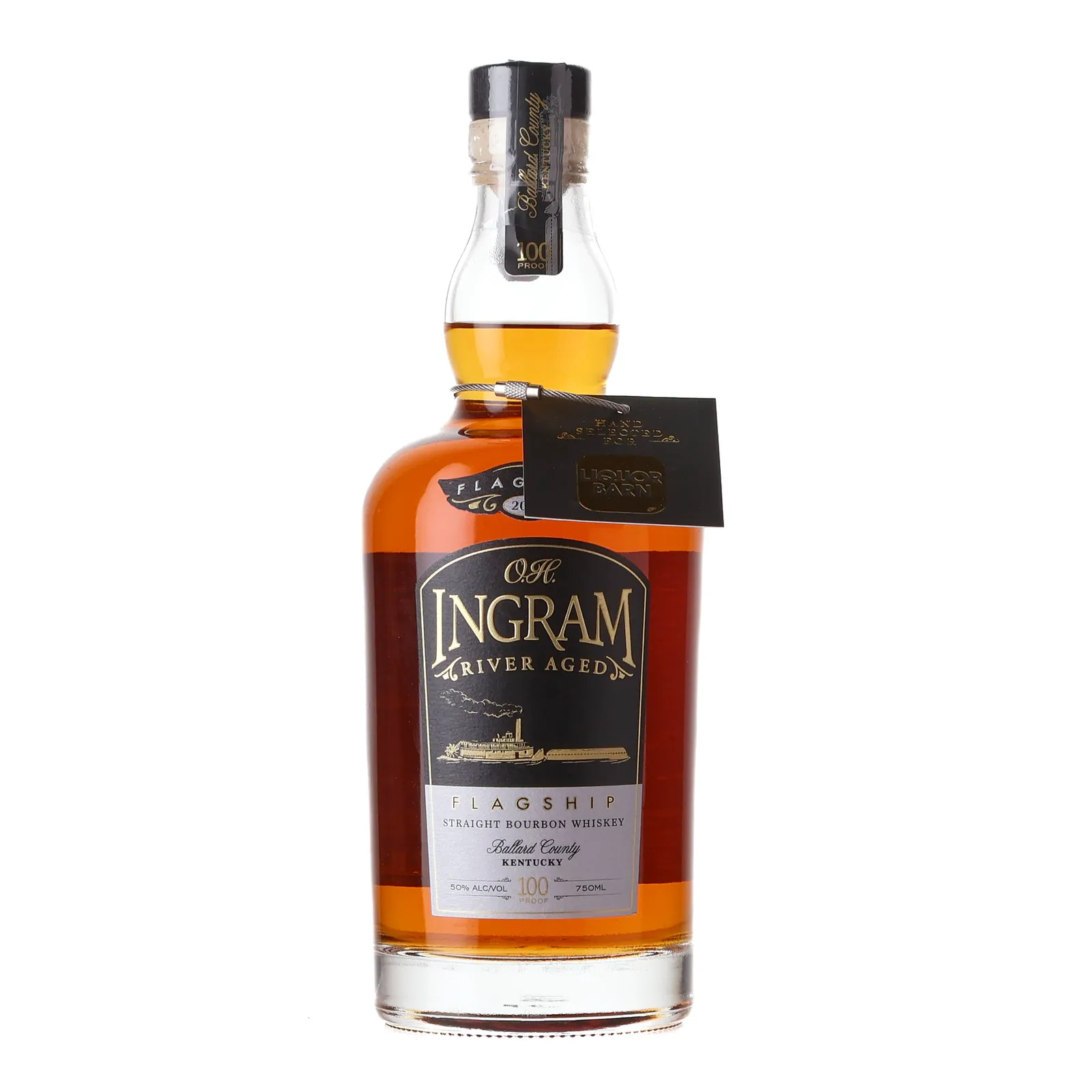 O.H. Ingram River Aged Flagship Bourbon Liquor Barn Private Barrel Selection, 2021, 50% whisky bottle