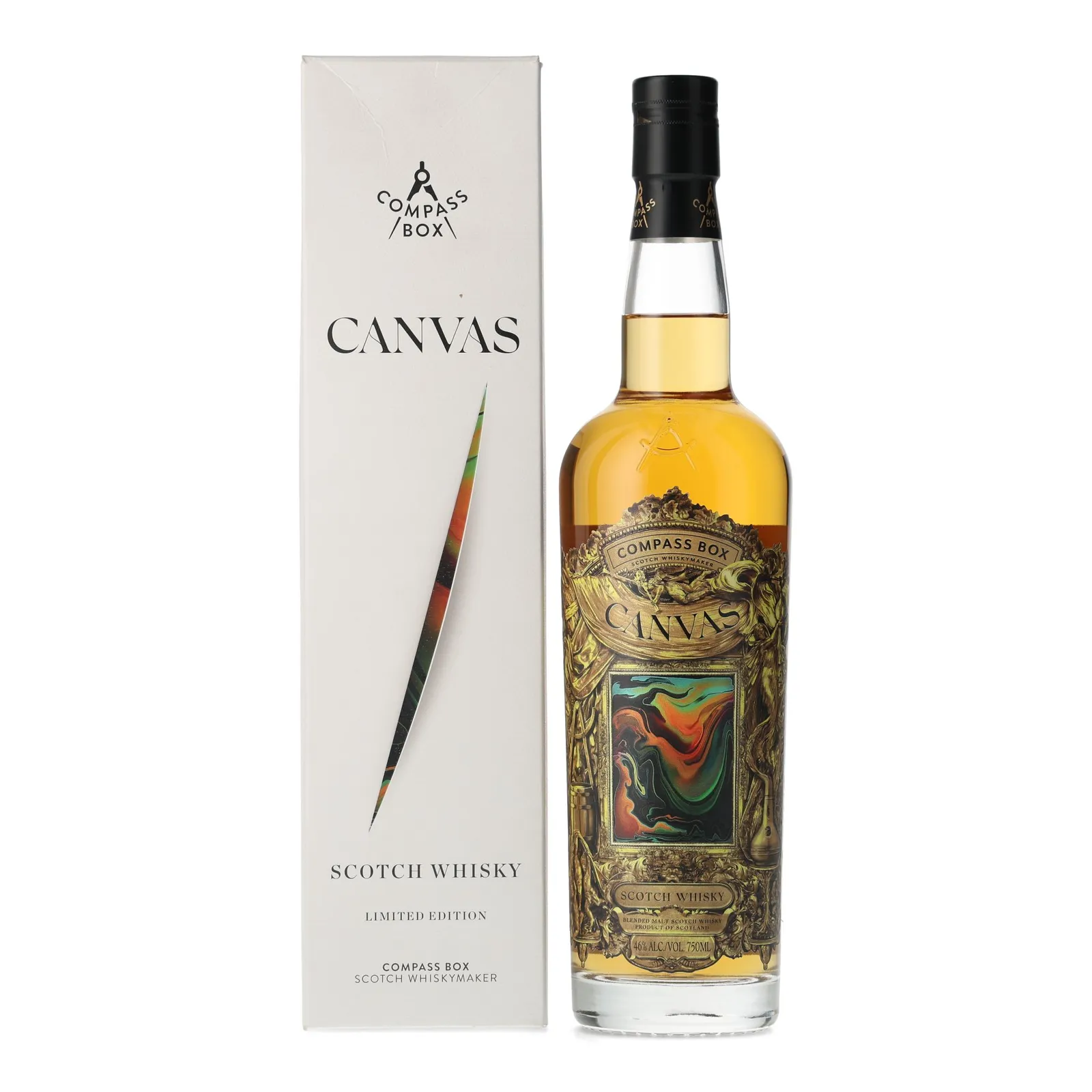 Compass Box Canvas, Bottled 2021, 46% whisky bottle