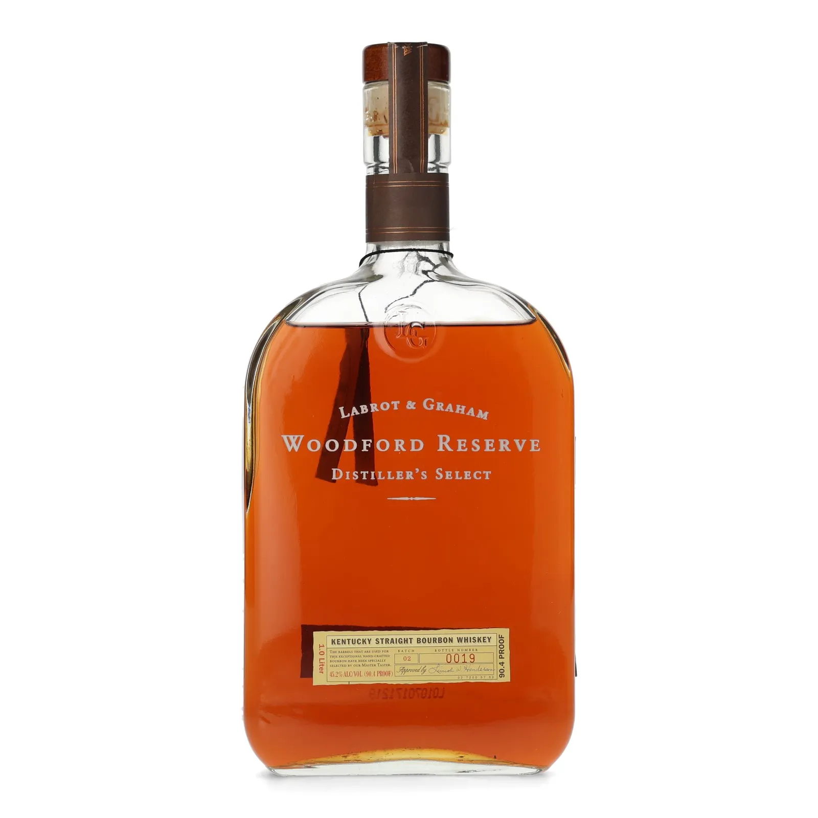 Woodford Reserve Distiller's Select Bourbon, New Charred Oak Cask, Batch No. 02, 45.2% whisky bottle