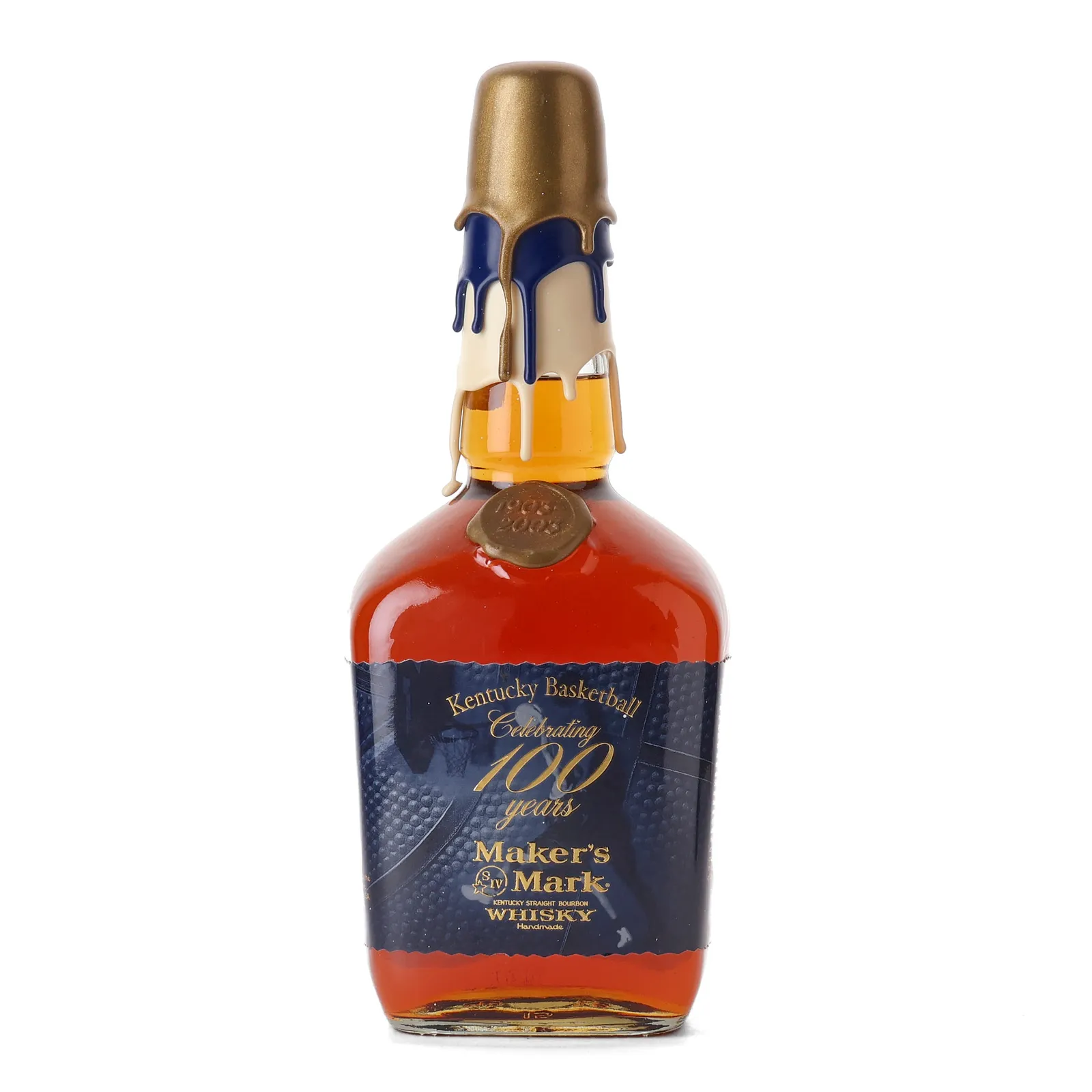 Maker's Mark Kentucky Basketball Celebrating 100 Years, 2003, 45% whisky bottle