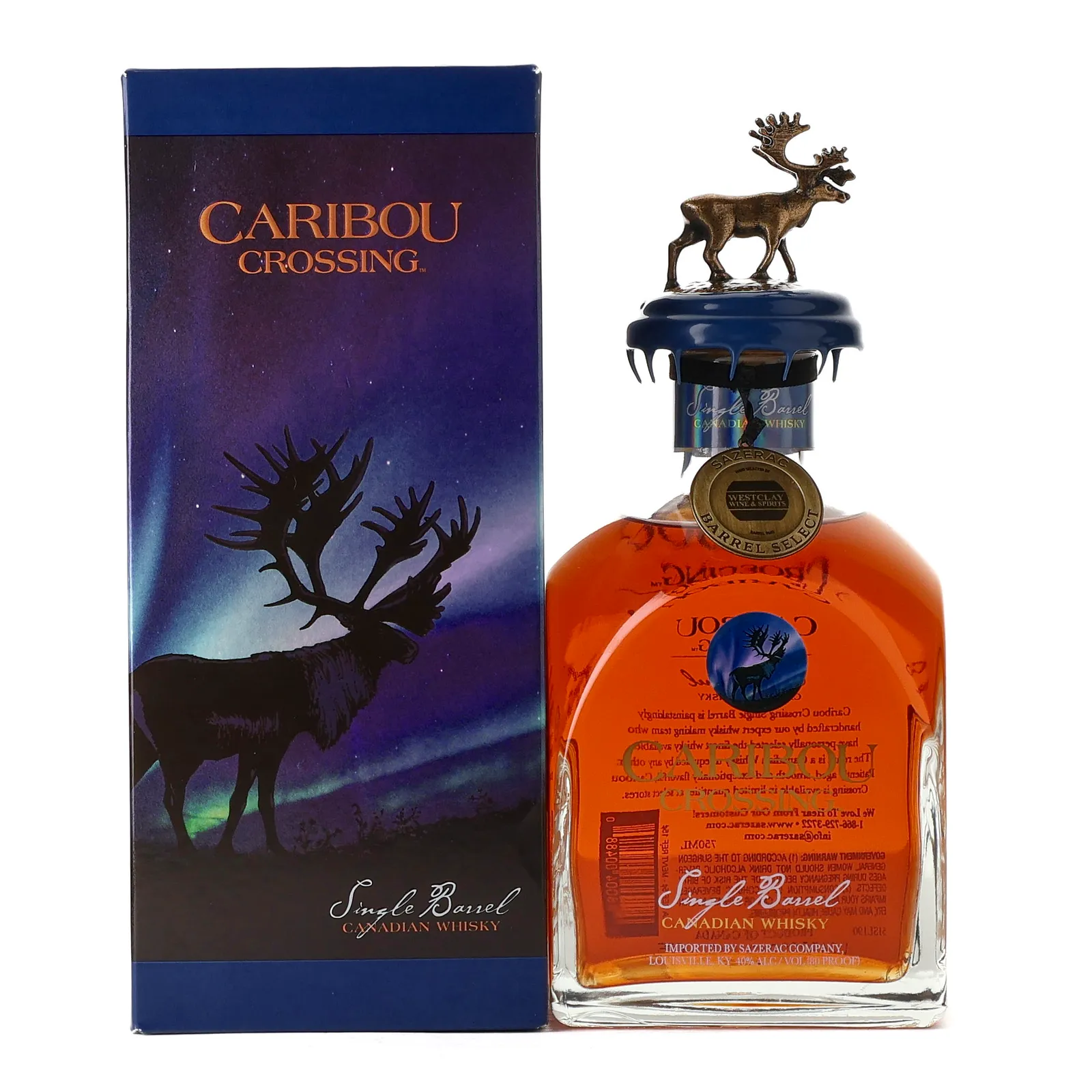 Caribou Crossing Single Barrel 'Westclay' Private Barrel Selection, Cask #685, 2024, 40% whisky bottle