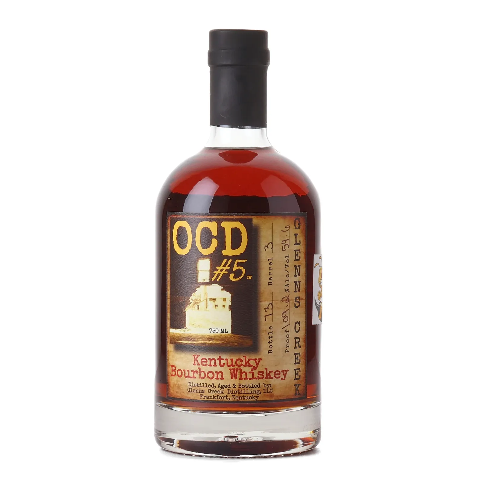 Glenns Creek OCD No. 5 Honey Finish Private Barrel Selection, Honey Cask, Cask #3, 54.6% whisky bottle
