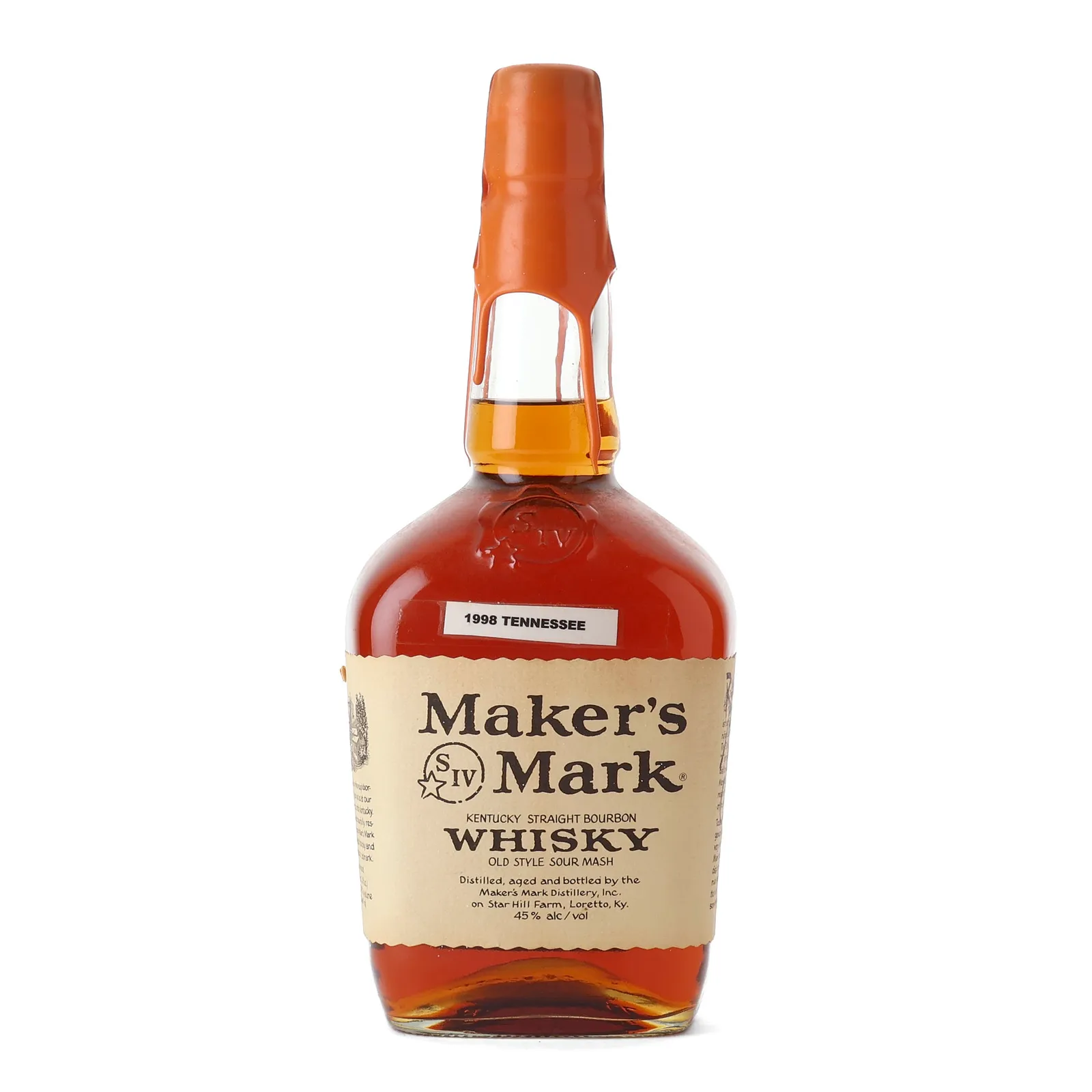 Maker's Mark University of Tennessee Bourbon, 45% whisky bottle